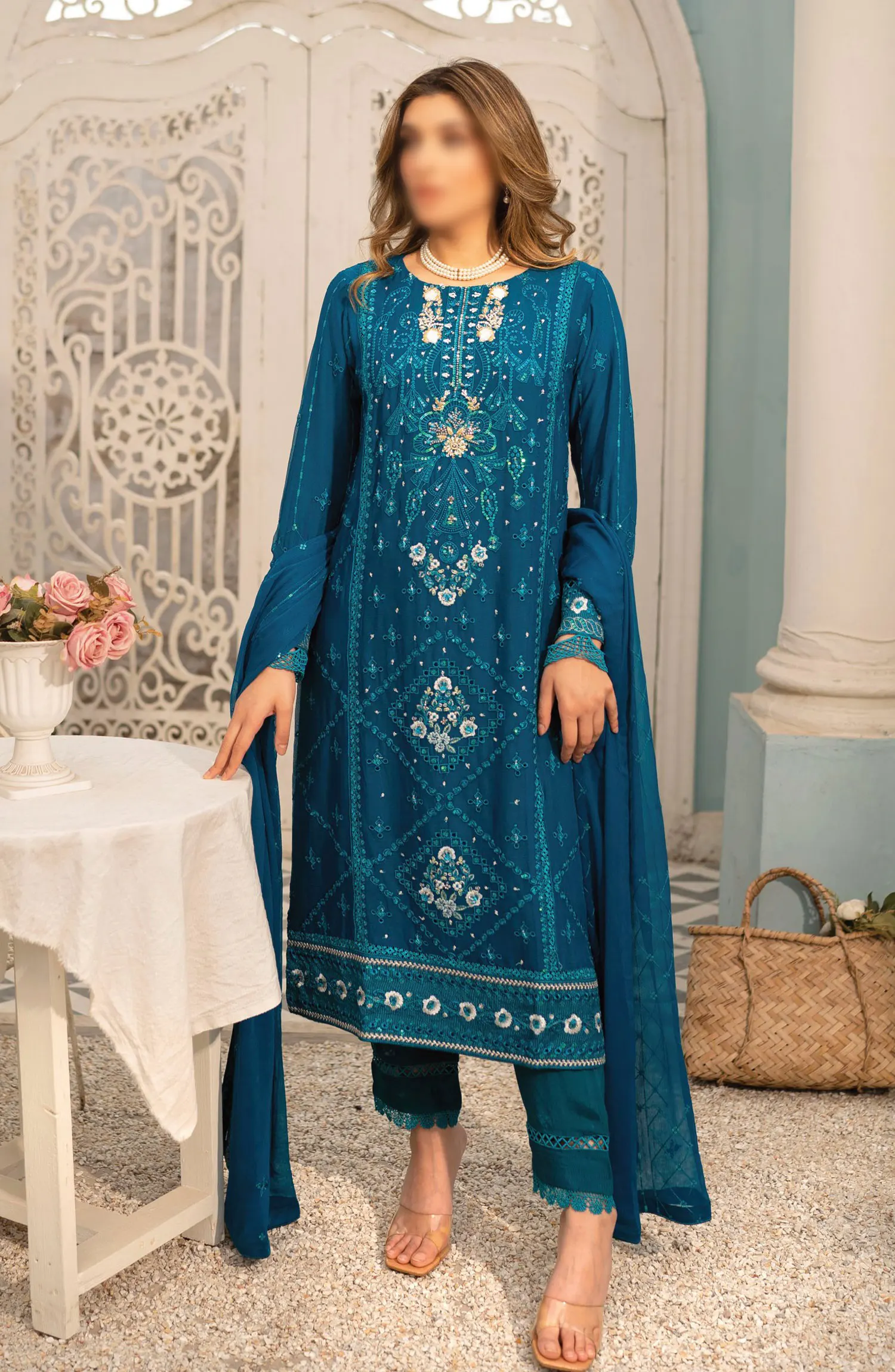 Guzel Shehnai Formal 3 Piece Stitched Collection - Design 01