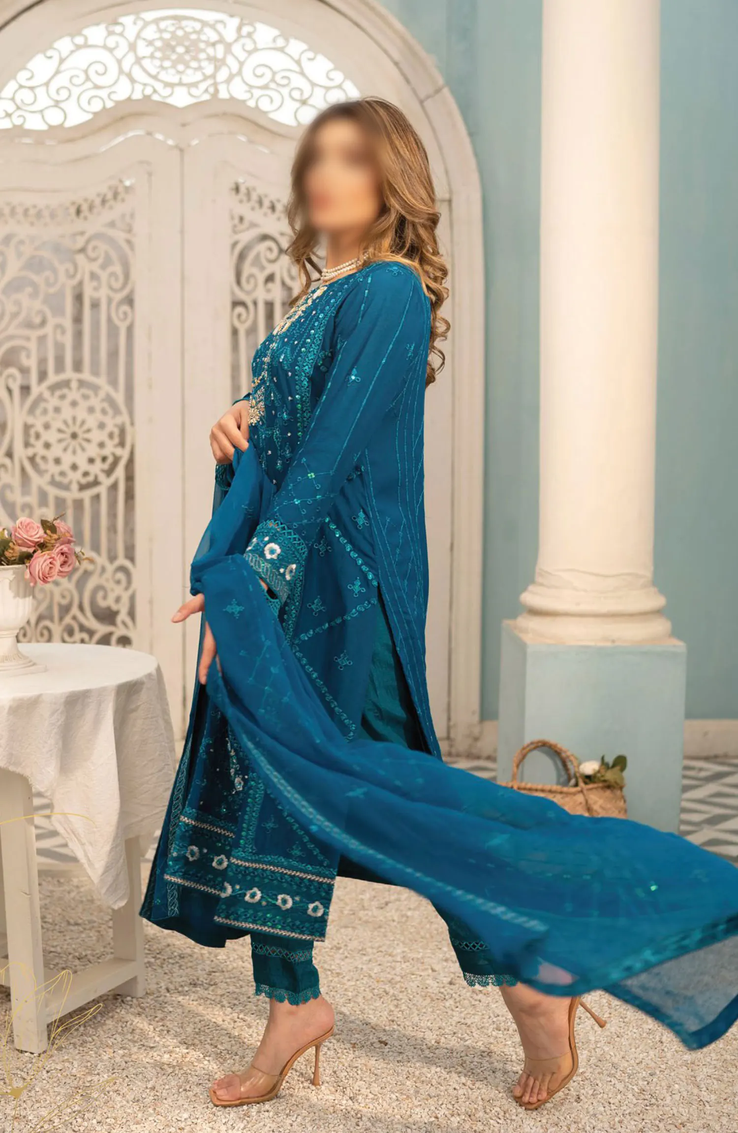 Guzel Shehnai Formal 3 Piece Stitched Collection - Design 01