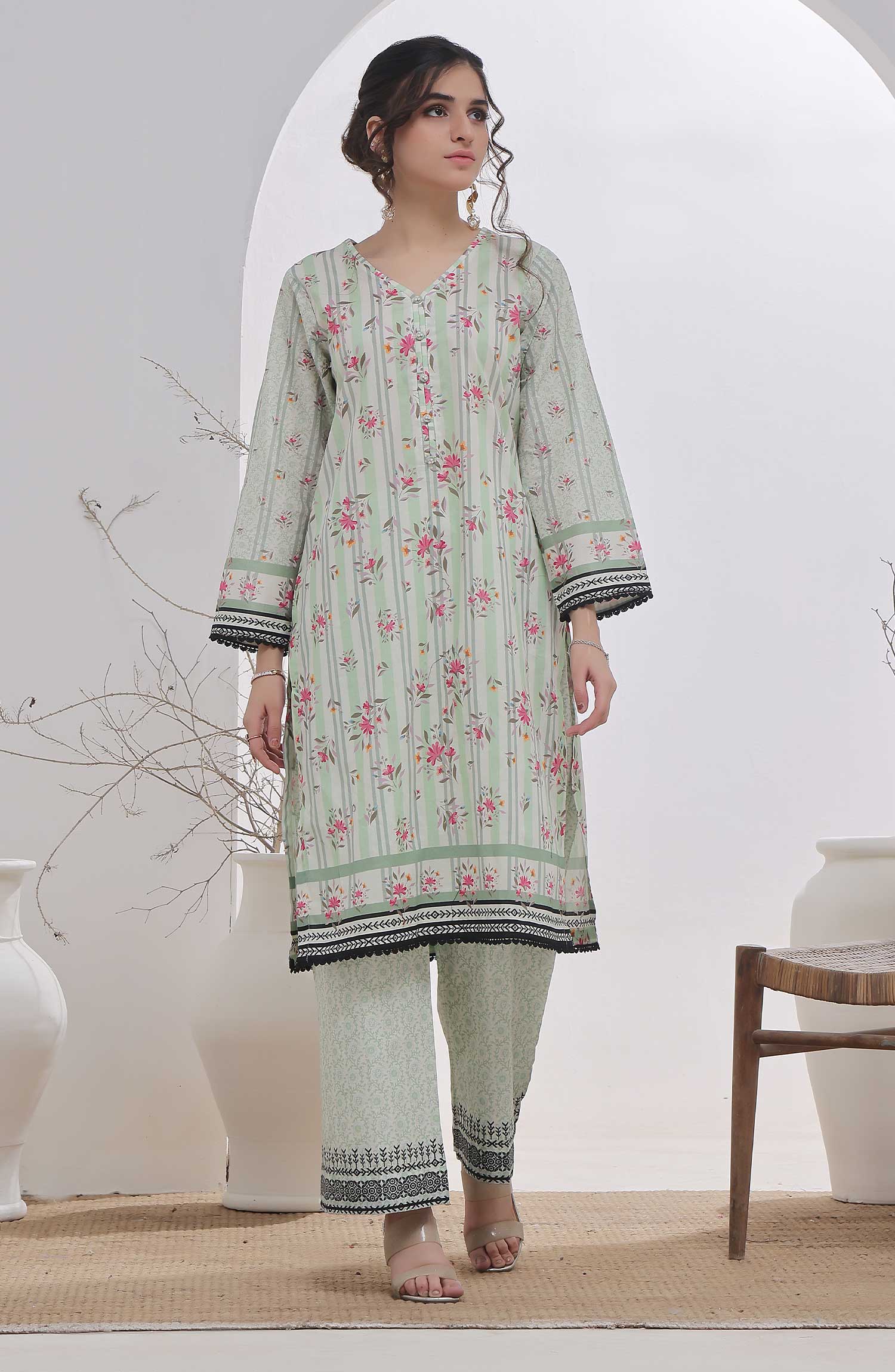 Floral Vibes CO Ords Sets by Amna Khadija - Design 01