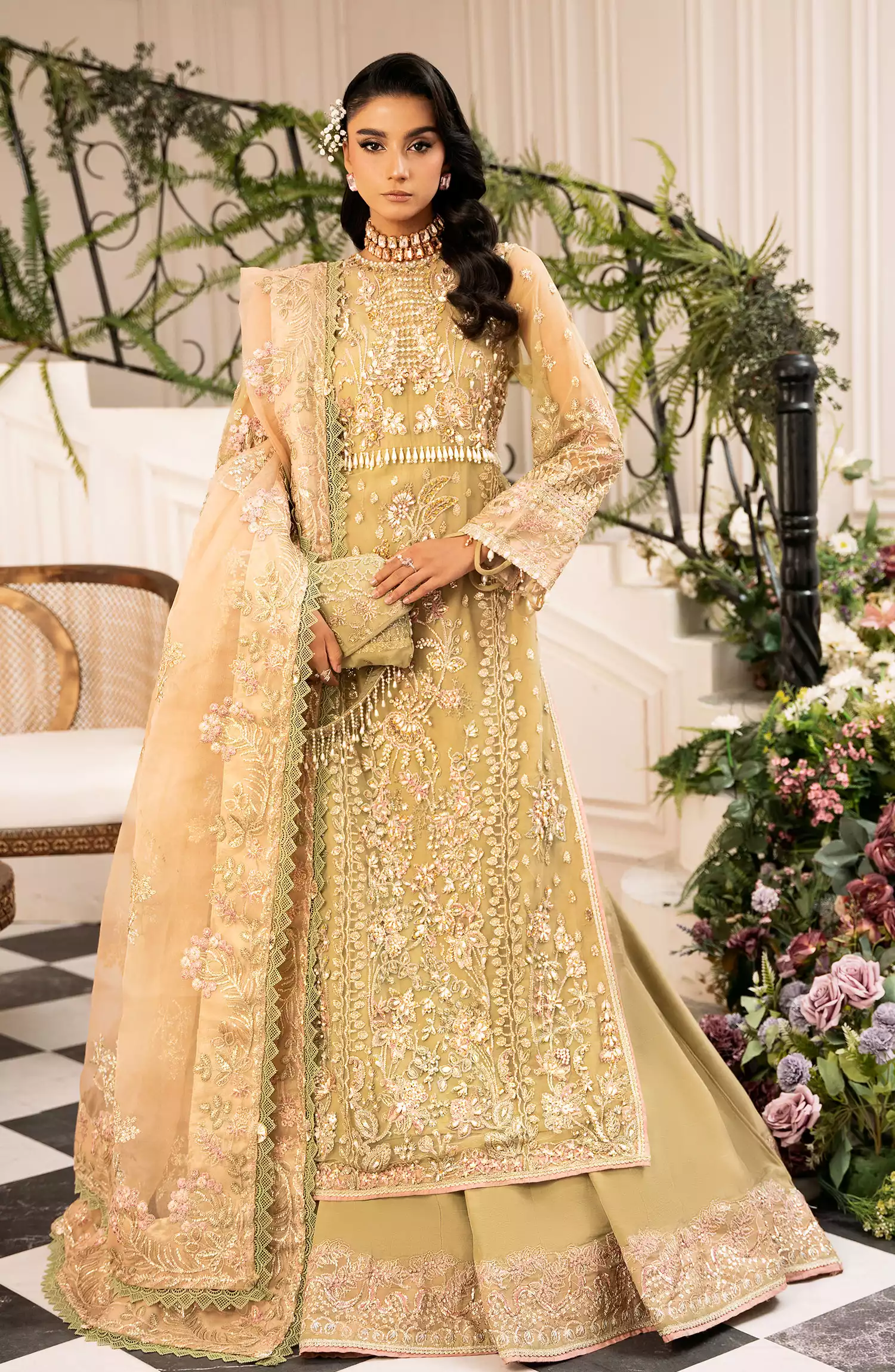 Inayat Luxury Wedding Formals 2024-Design 01 BREWING-MATCHA