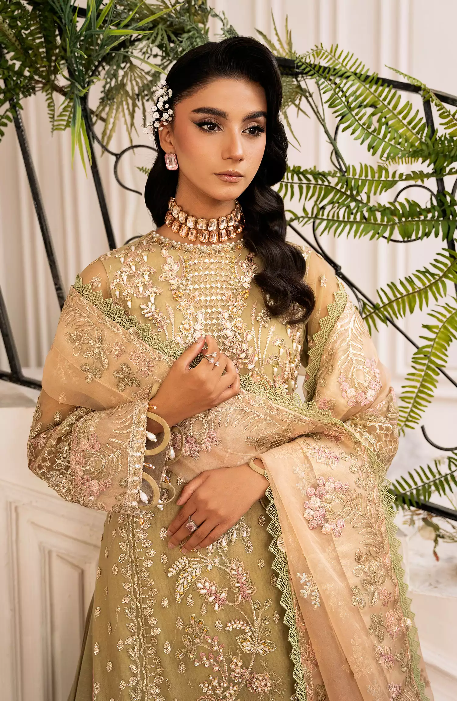 Inayat Luxury Wedding Formals 2024-Design 01 BREWING-MATCHA