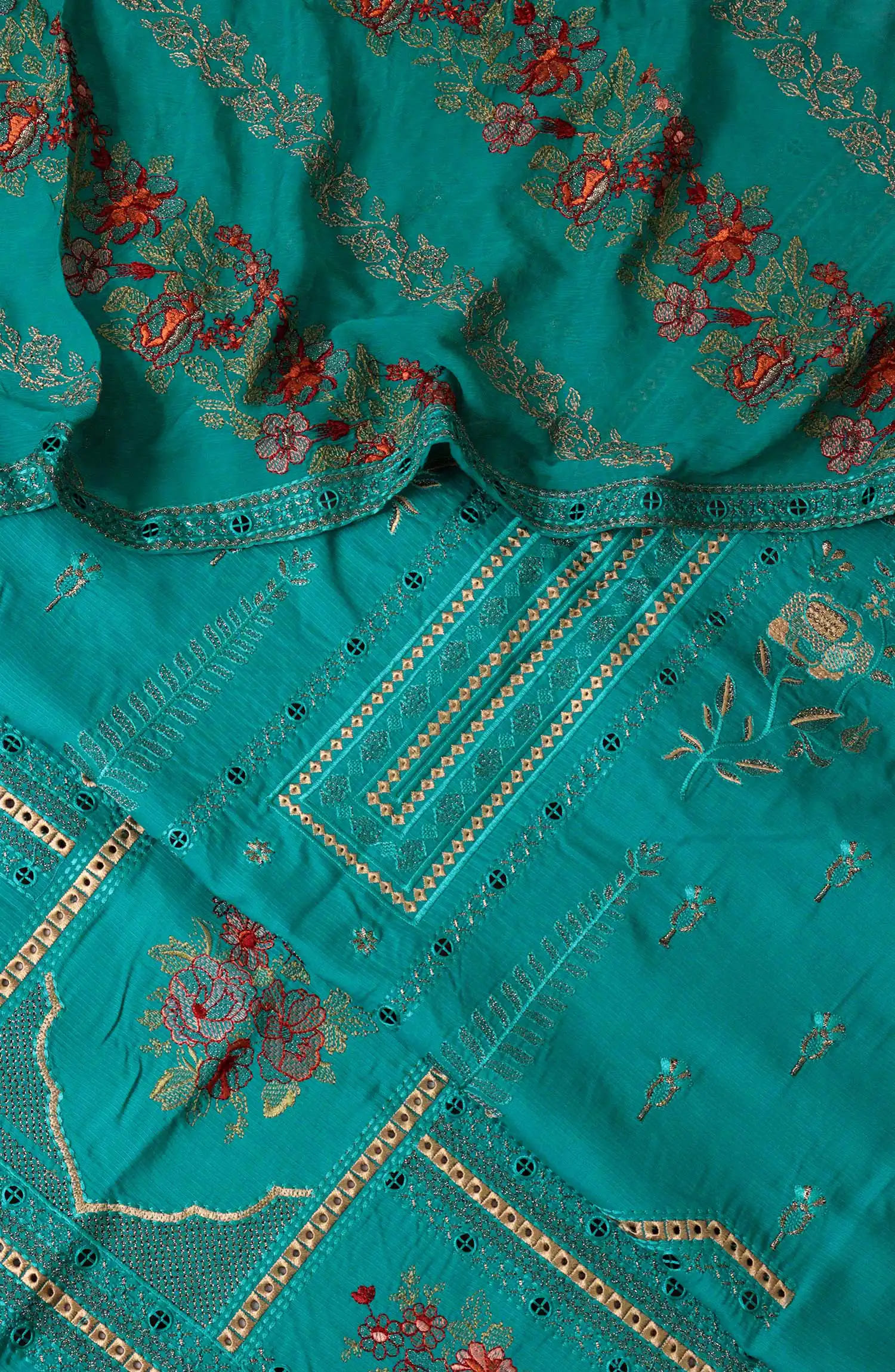 Mun Kay Moti Embroidered Italian Viscose Collection-Design 02