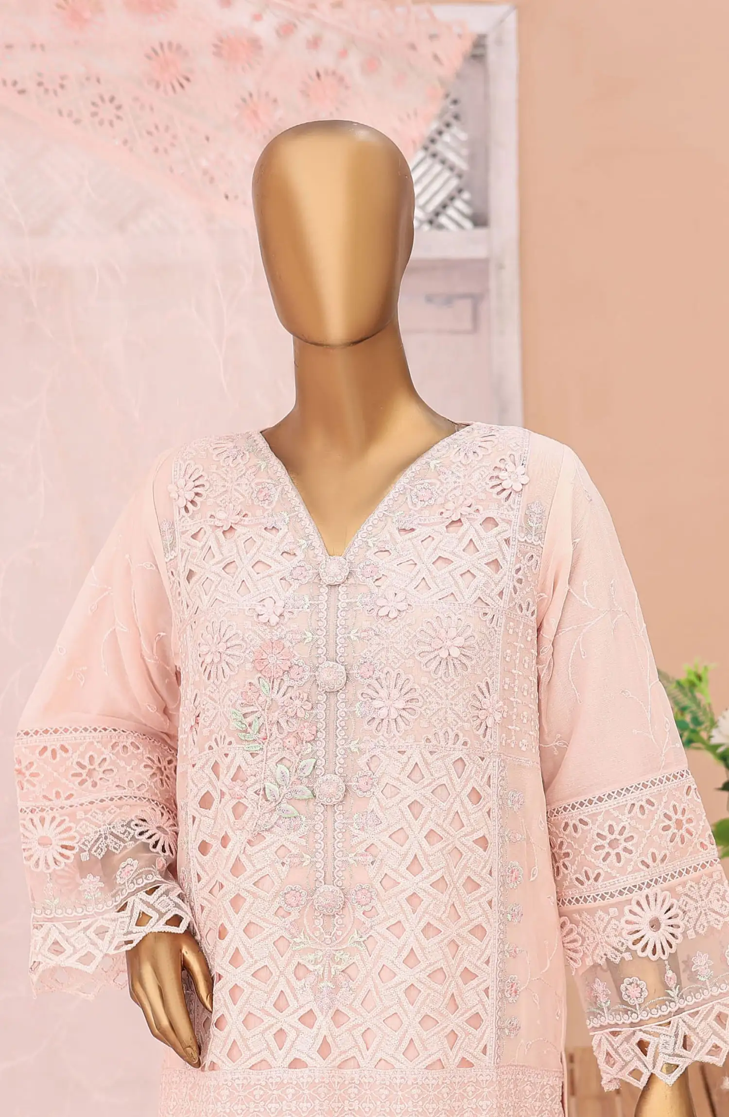 Bin Saeed Gira Chiffon Embroidered Collection Vol 02 - Design 02