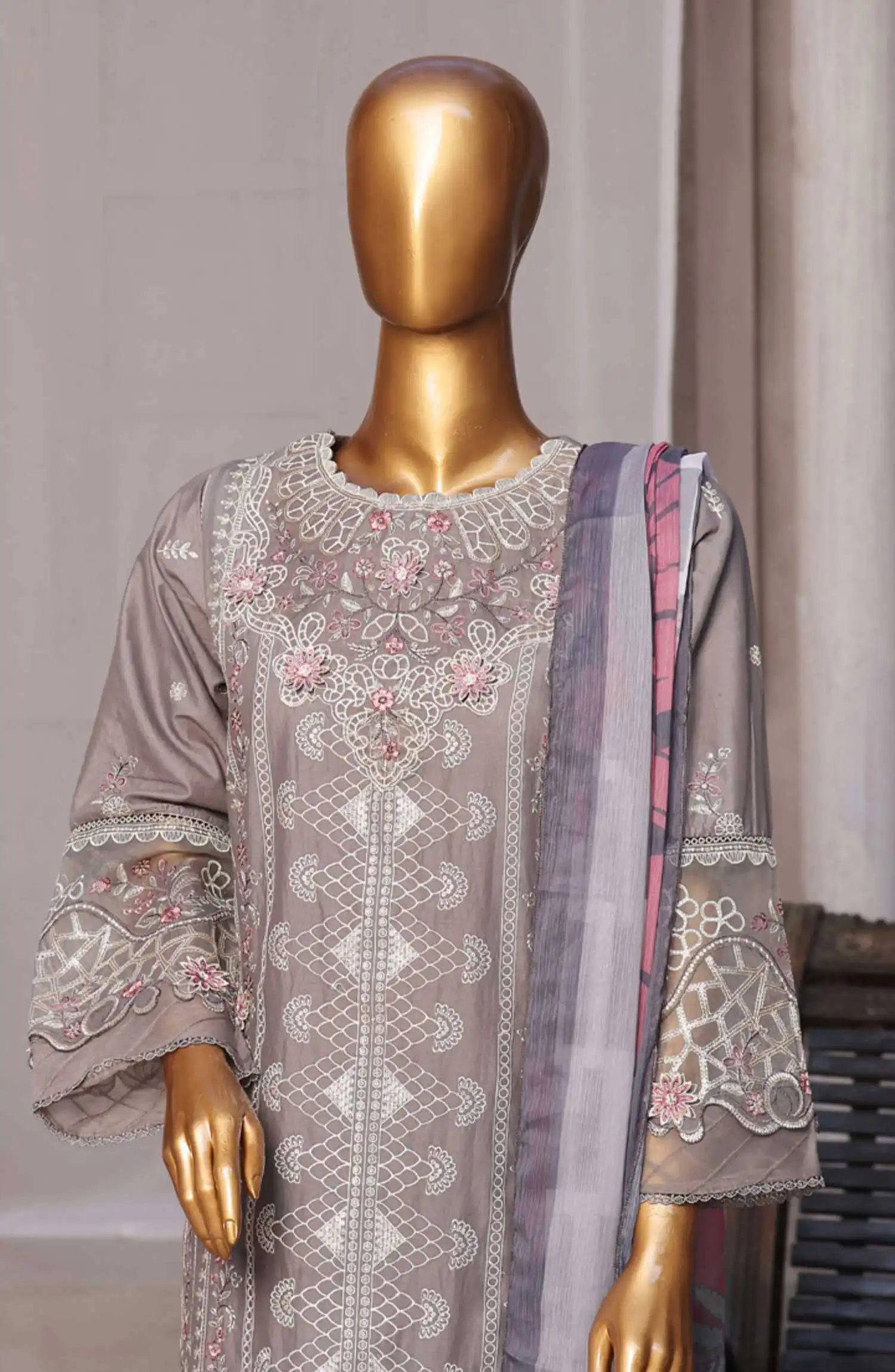 Bin Saeed Luxury RTW Embroidered Cotton Collection Vol 05 - Design 03