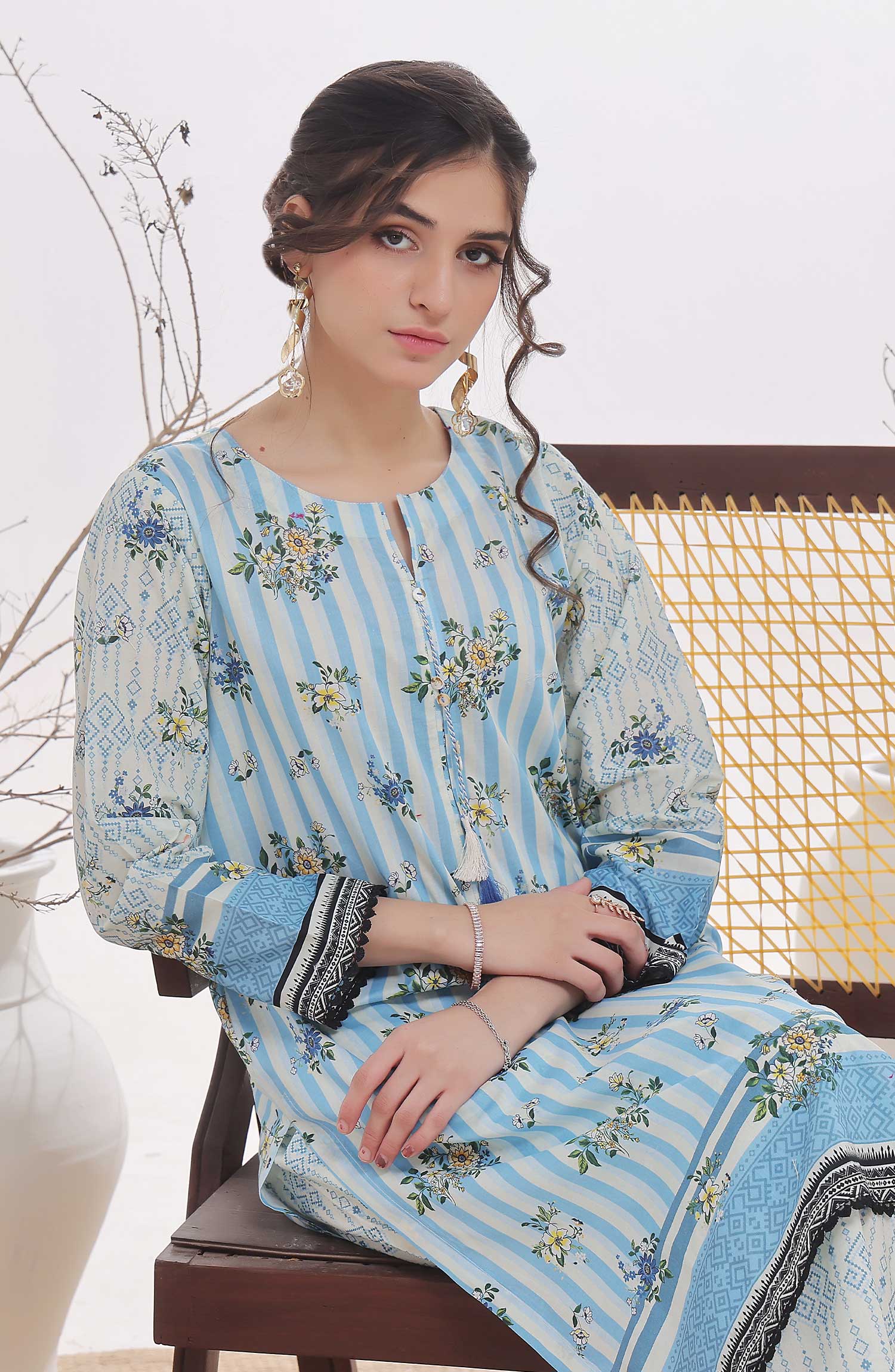 Floral Vibes CO Ords Sets by Amna Khadija - Design 04