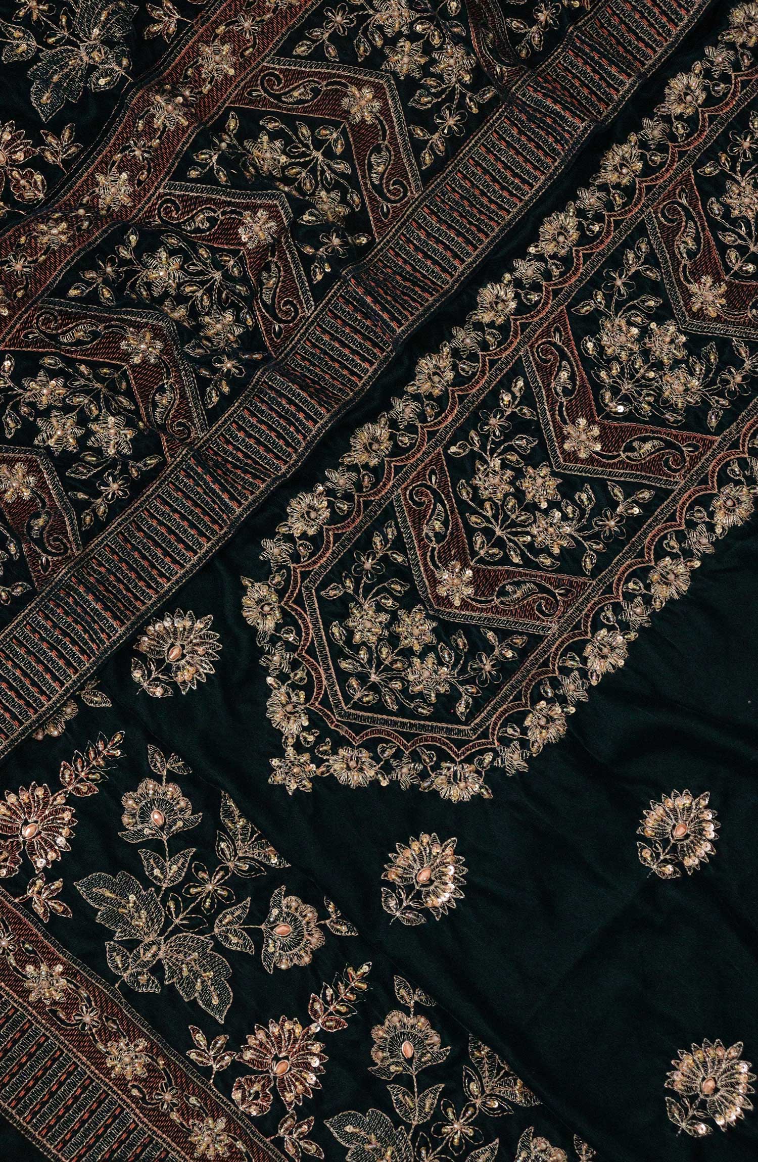 Exclusive Embroidered Unstitch Velvet Collection Vol 01 - DESIGN-04