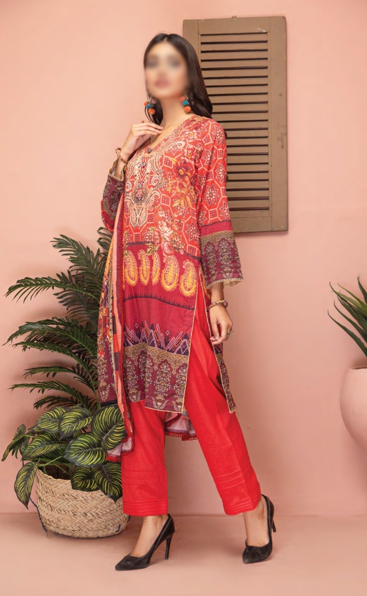 Zainab Digital Printed Luxury Lawn Collection - Design 05