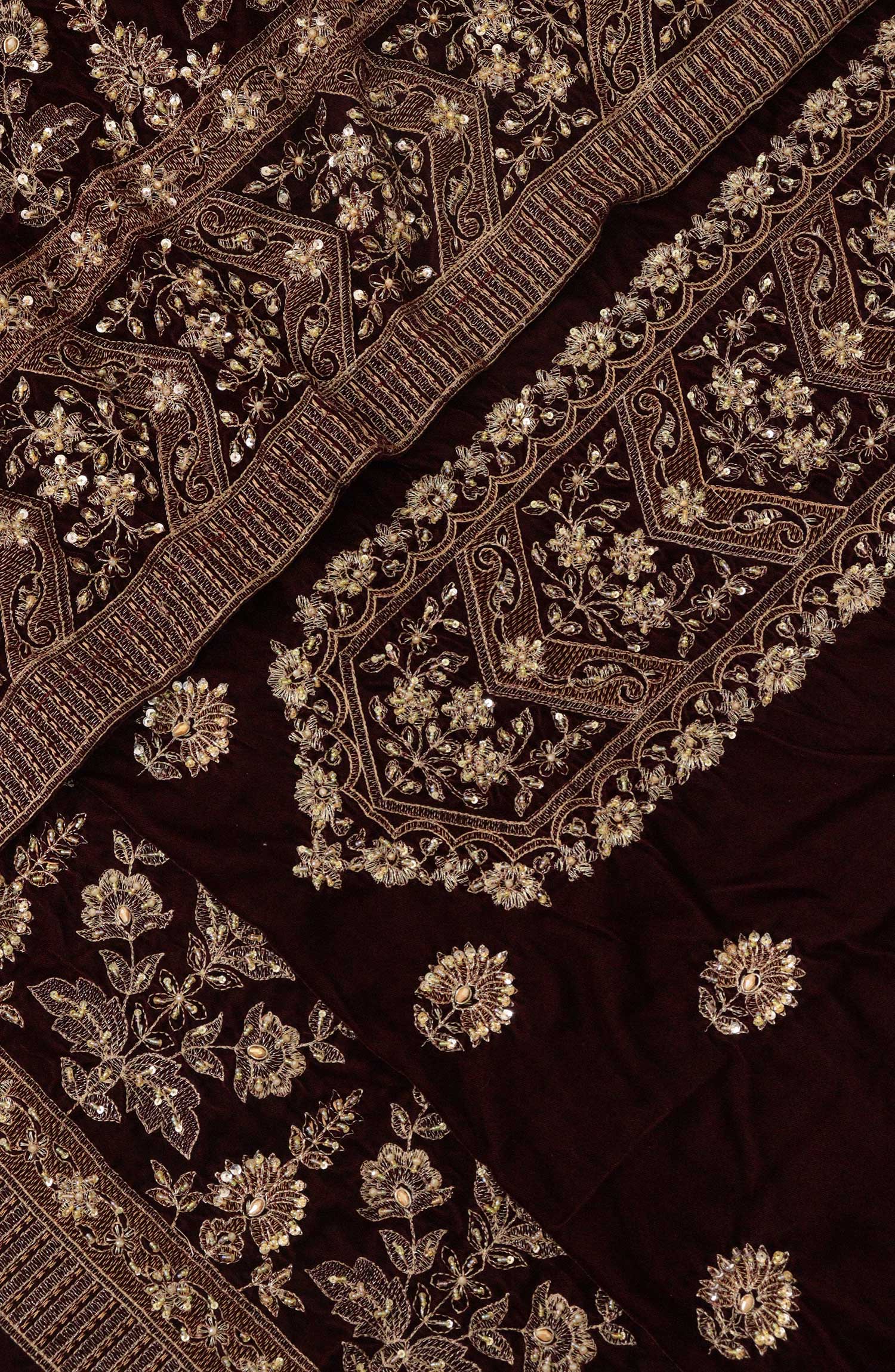 Exclusive Embroidered Unstitch Velvet Collection Vol 01 - DESIGN-06