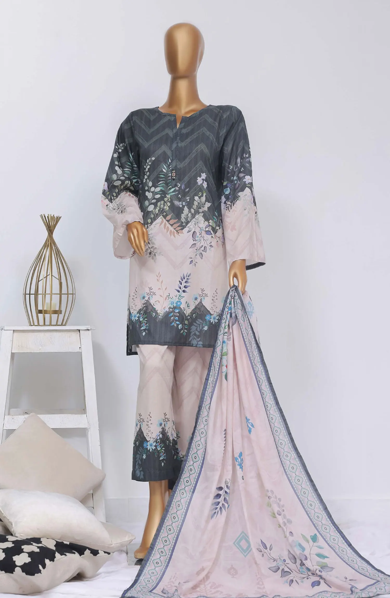 SADABAHAR  MID Summer Co Ords with Dupatta - Design 06