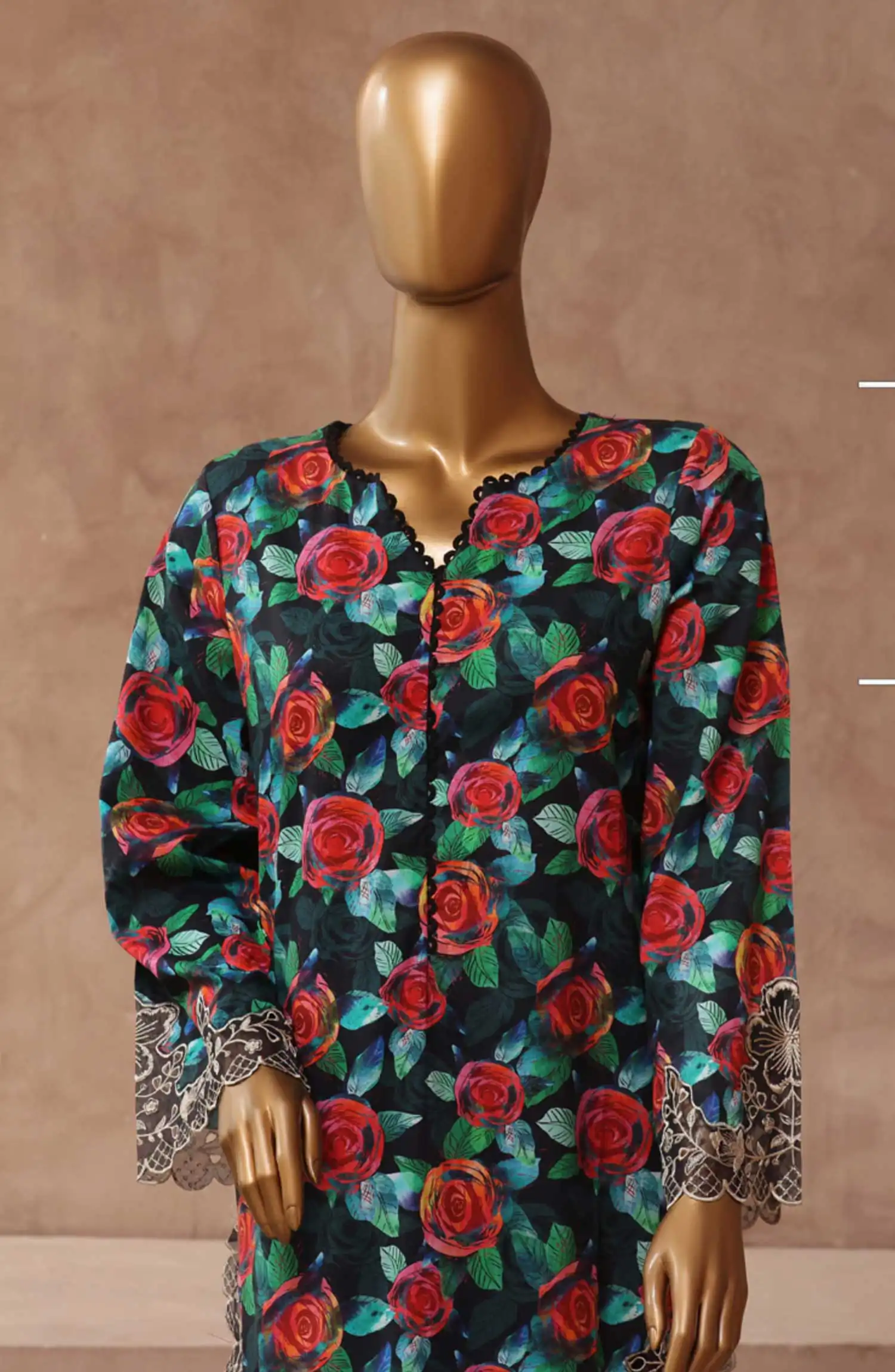 Bin Saeed Exclusive Cotton Embroidered Co Ords Collection Vol 01 - Design 08