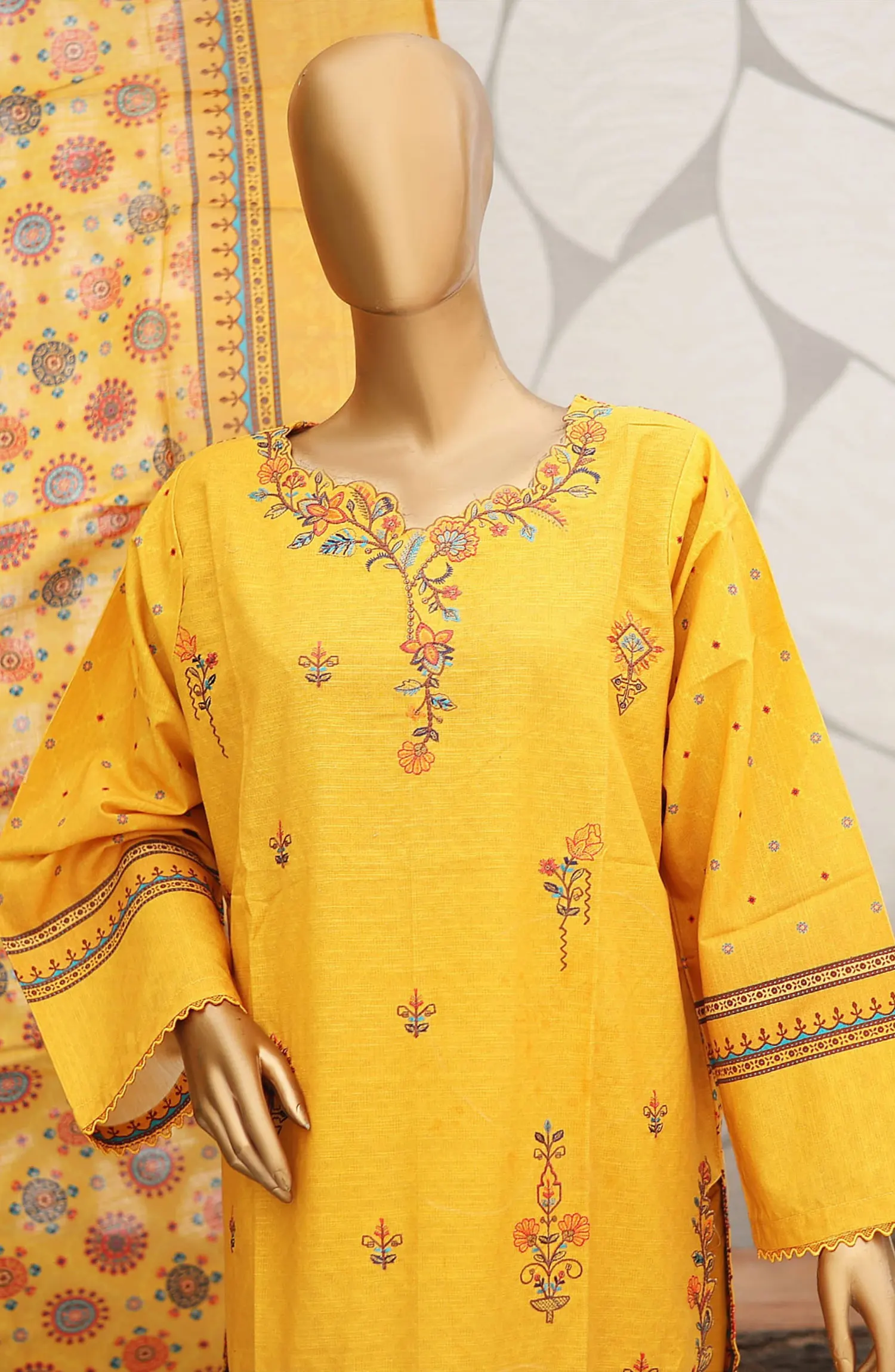 Bin Saeed Khaddar Winter Embroidered Collection - Design 11