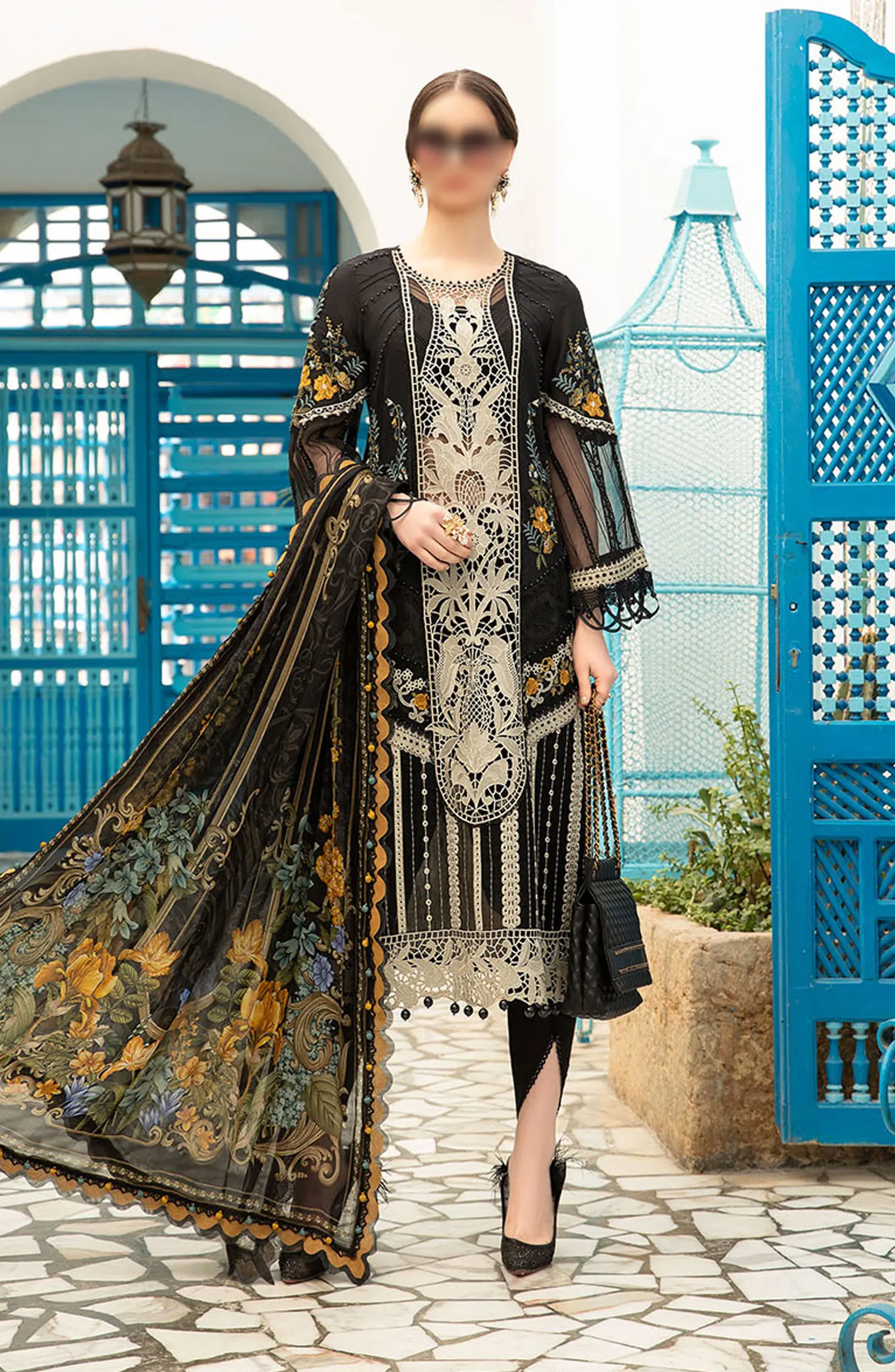 Maria B Unstitched Luxury Lawn Collection 2024 - Design 15 B