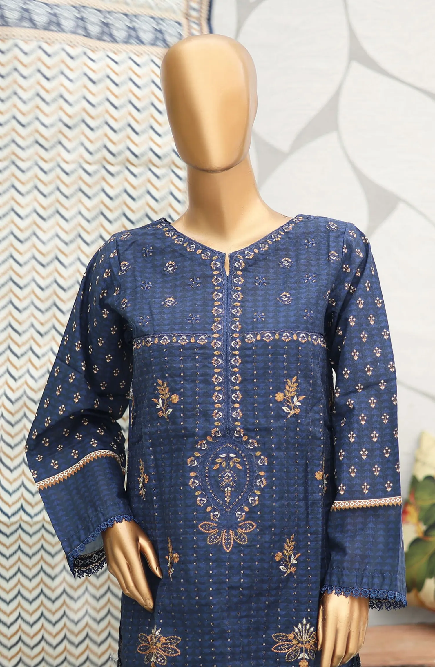 Bin Saeed Khaddar Winter Embroidered Collection - Design 19