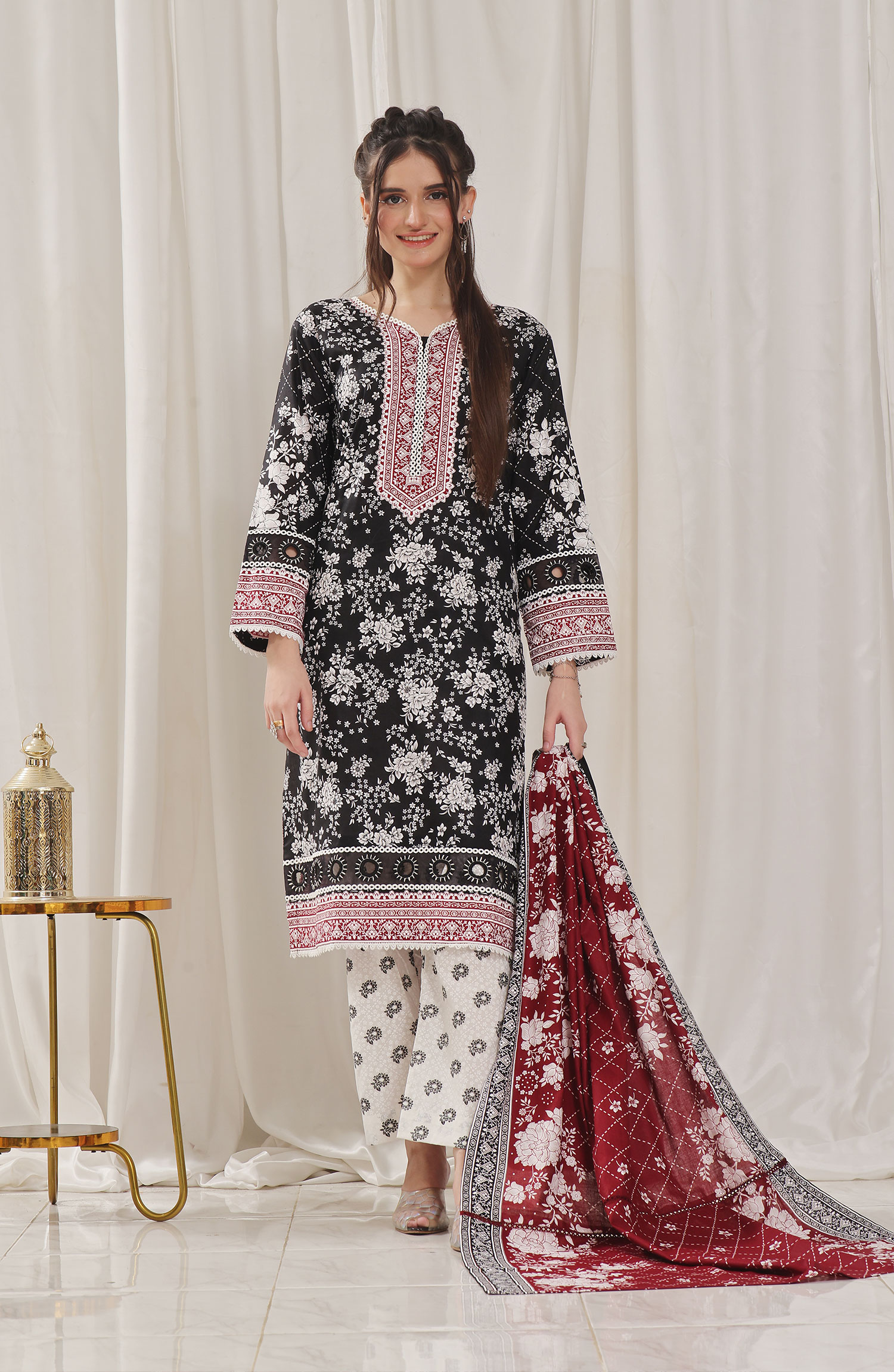 Designer Cotton Lawn 3 Pcs Printed Collection 2024 - DL 135