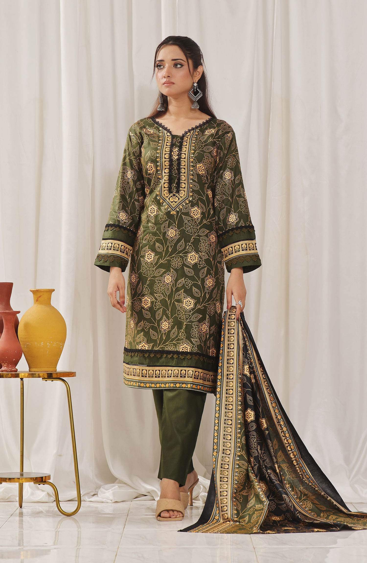 Designer Cotton Lawn 3 Pcs Printed Collection 2024 - DL 138