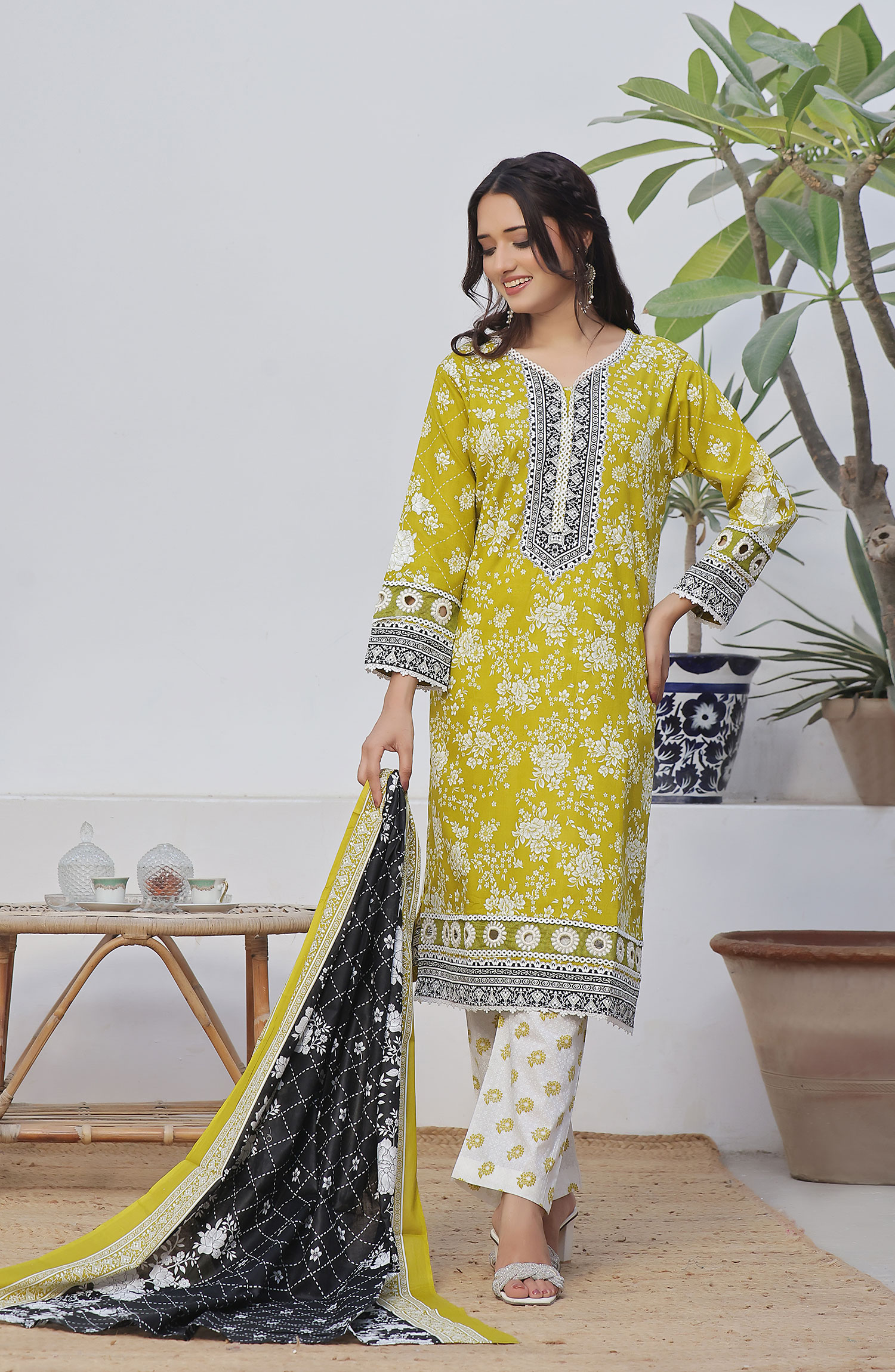 Designer Cotton Lawn 3 Pcs Printed Collection 2024 - DL 143