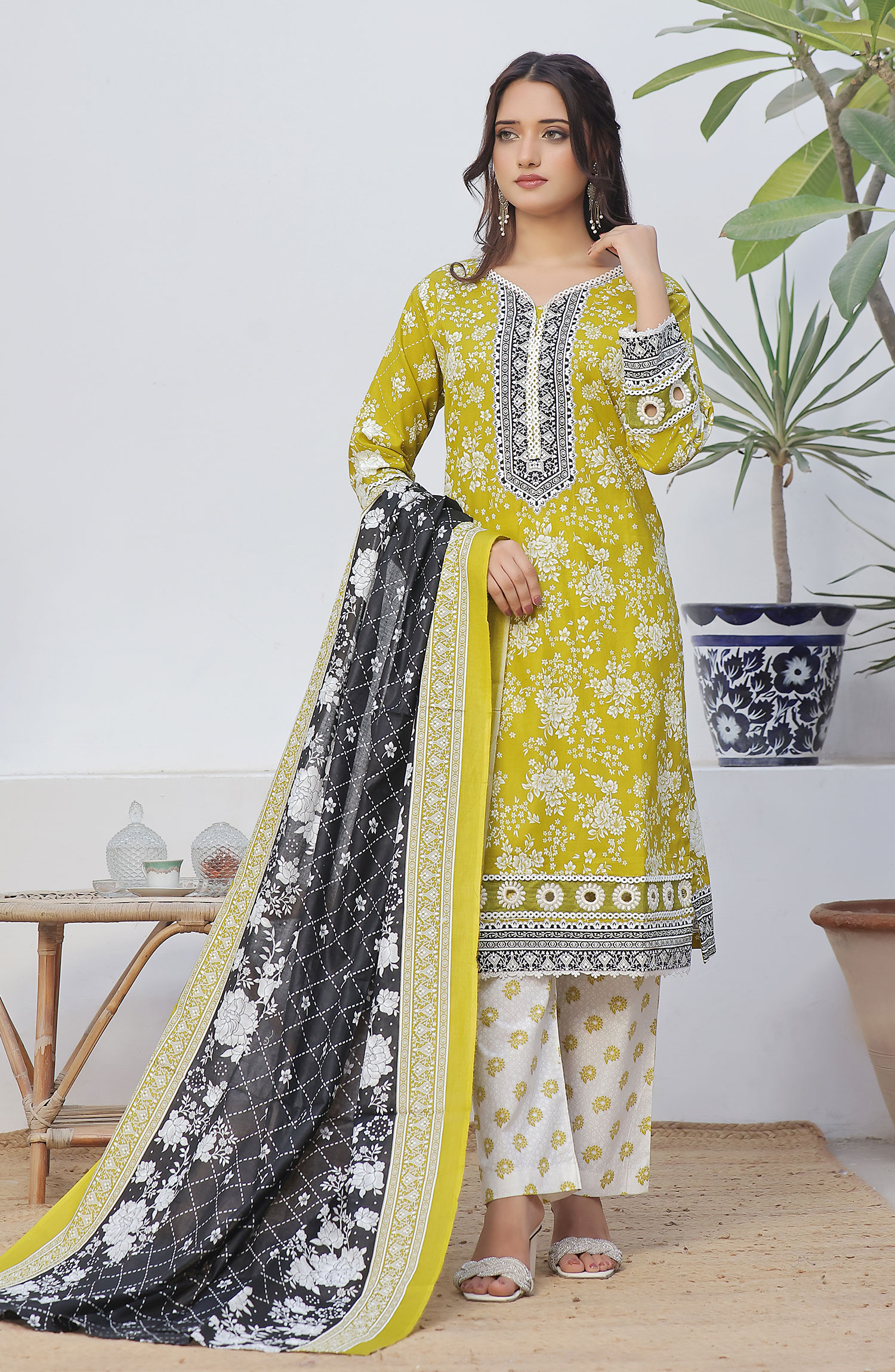 Designer Cotton Lawn 3 Pcs Printed Collection 2024 - DL 143