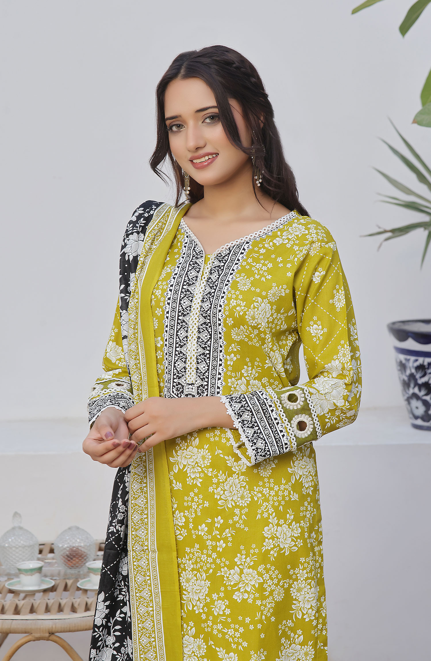 Designer Cotton Lawn 3 Pcs Printed Collection 2024 - DL 143