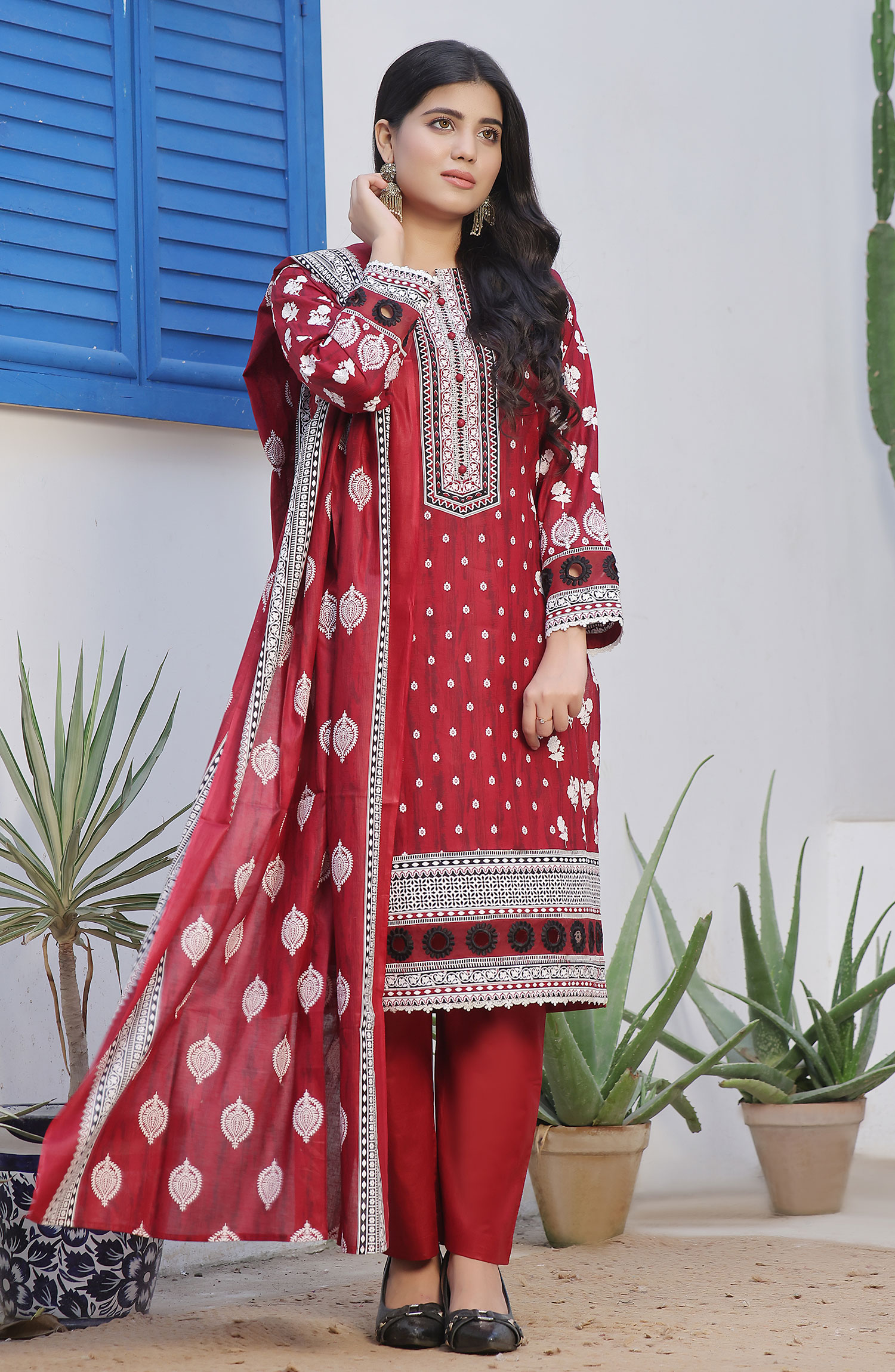 Designer Cotton Lawn 3 Pcs Printed Collection 2024 - DL 145