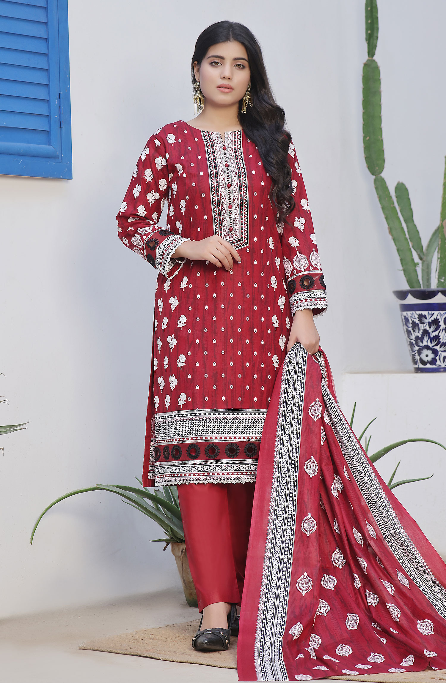 Designer Cotton Lawn 3 Pcs Printed Collection 2024 - DL 145