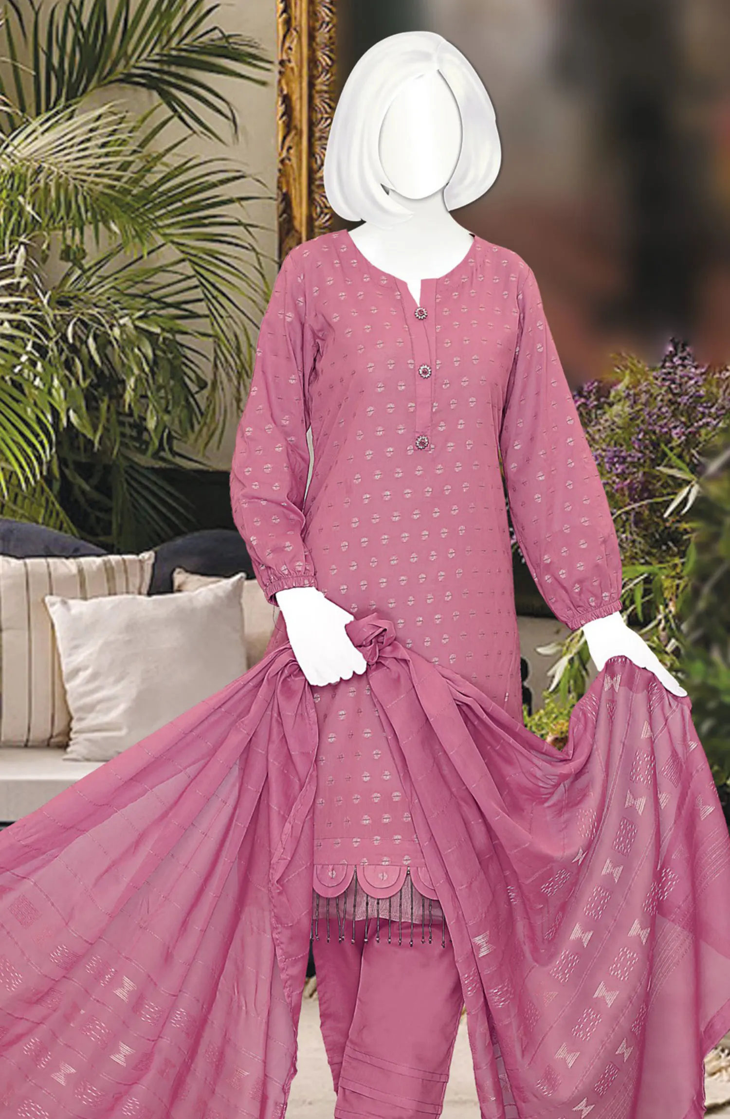 Seerat Lawn Broshia Series Collection 2024 - DL 1447