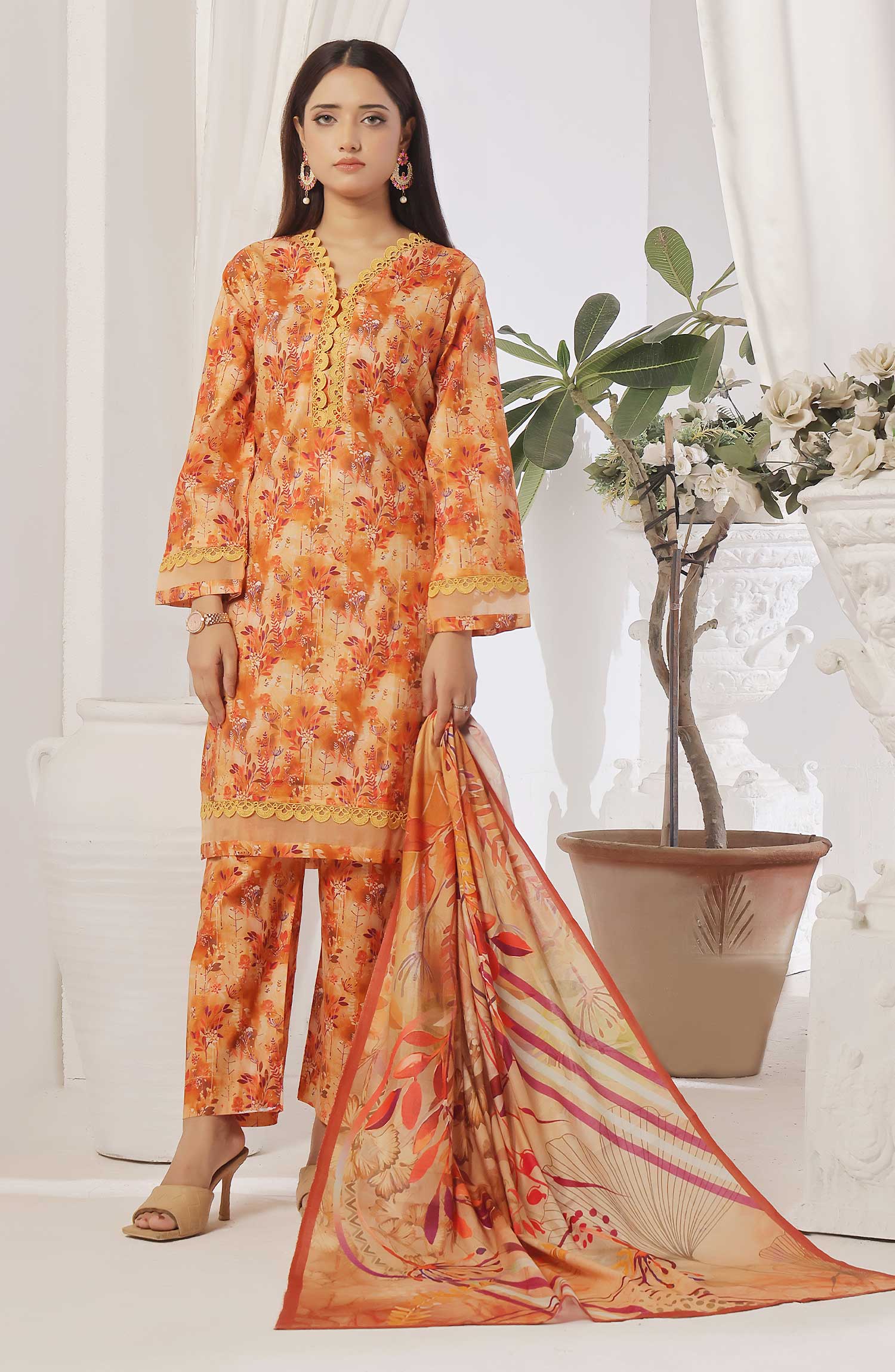 Designer Cotton Lawn 3 Pcs  Unstitched Printed Collection 2024 VOL 05 - DL 169