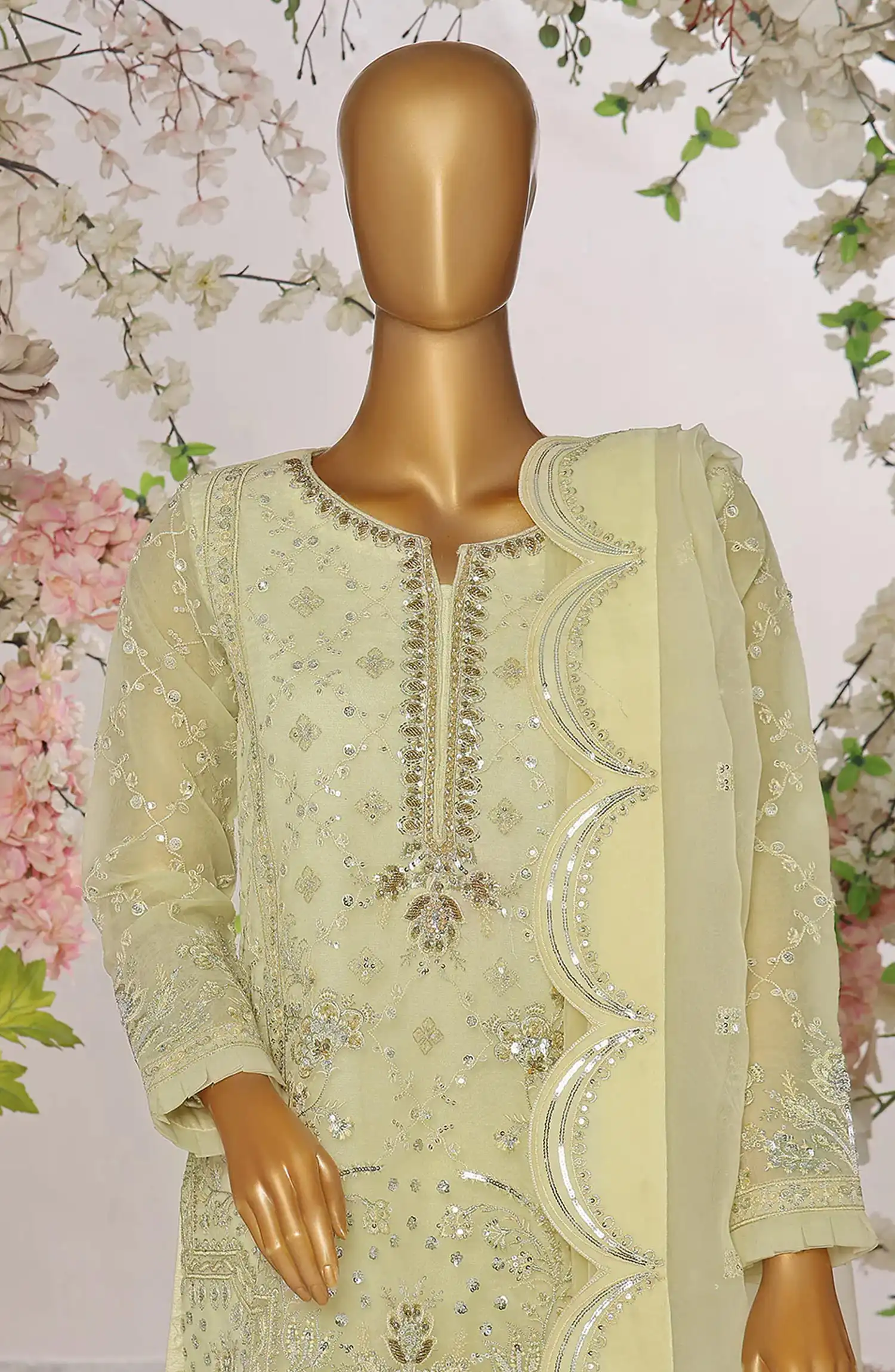 Eshal Fatima Lamhay 3 Pcs Organza RTW Collection By Emaan Adeel - EF - 106