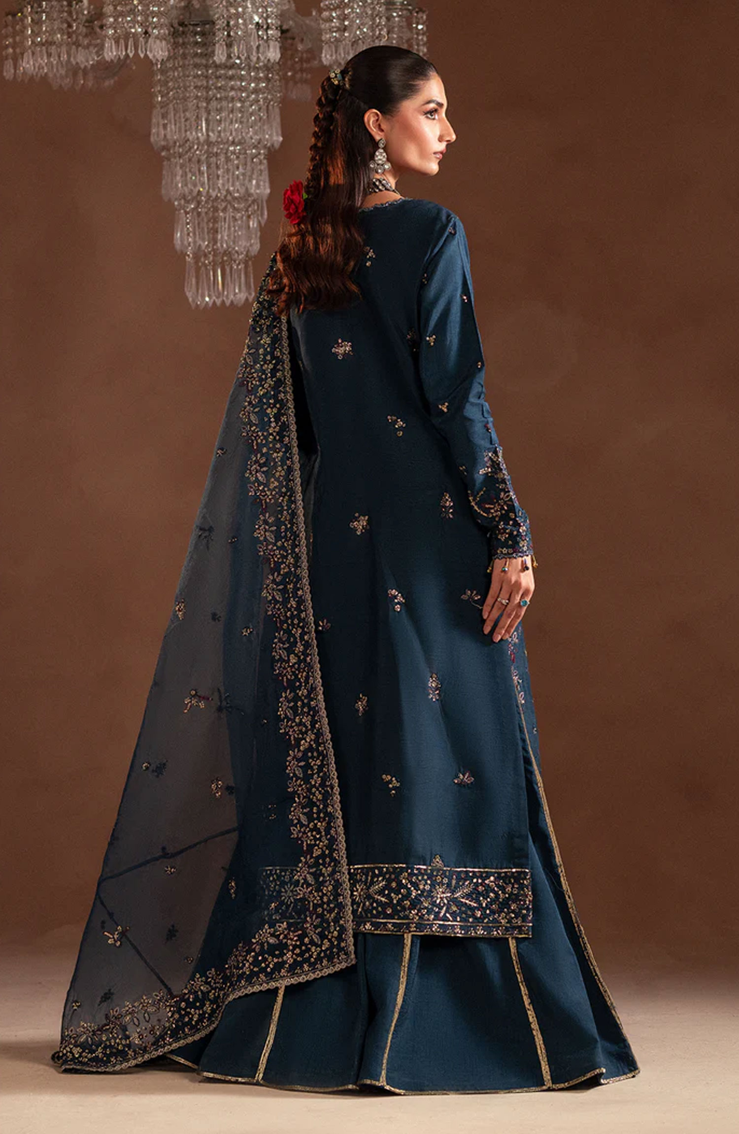 Emaan Adeel Selene Unstitched Raw Silk Collection - Elisia