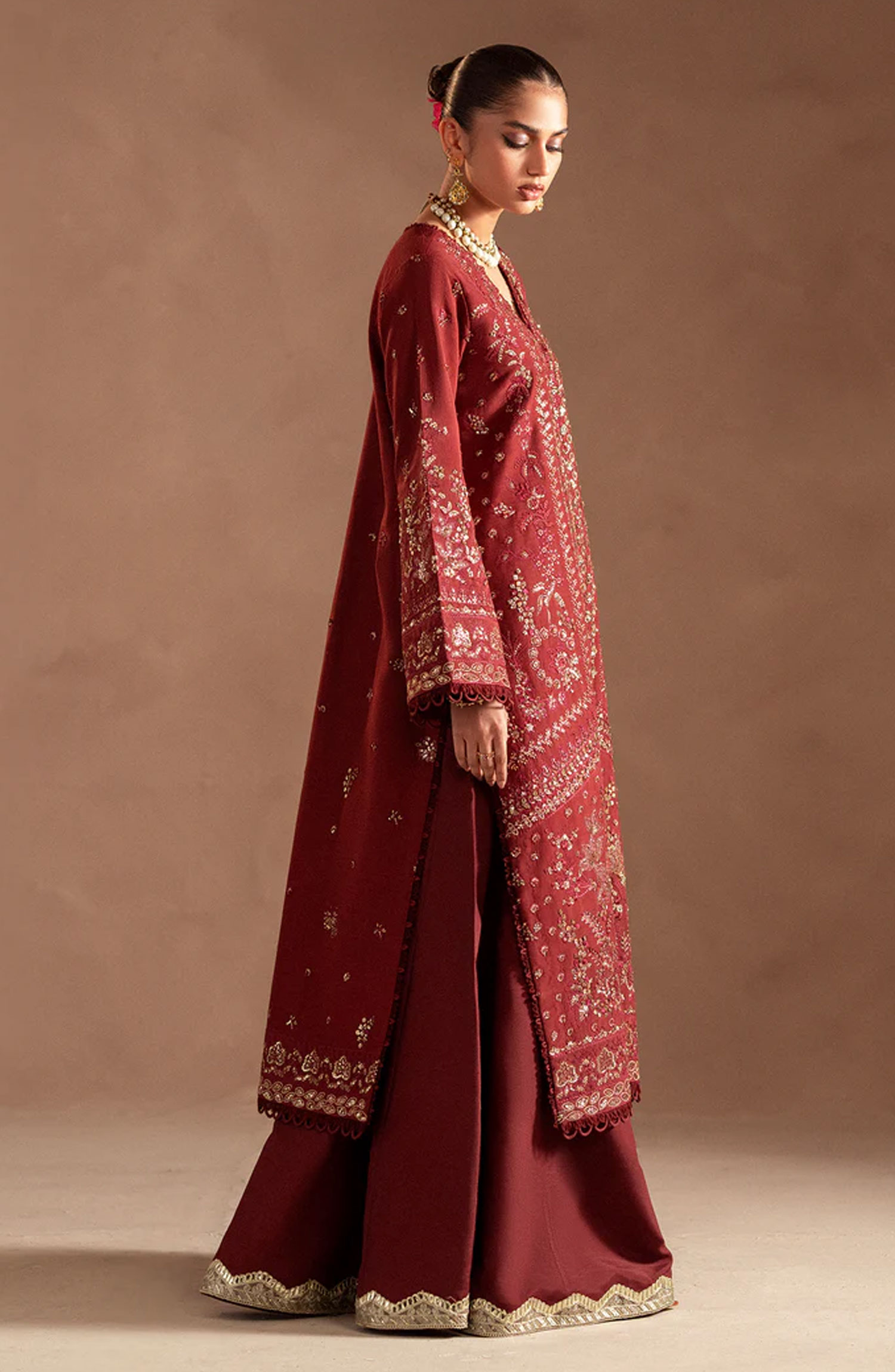 Emaan Adeel Selene Unstitched Raw Silk Collection - Elyra