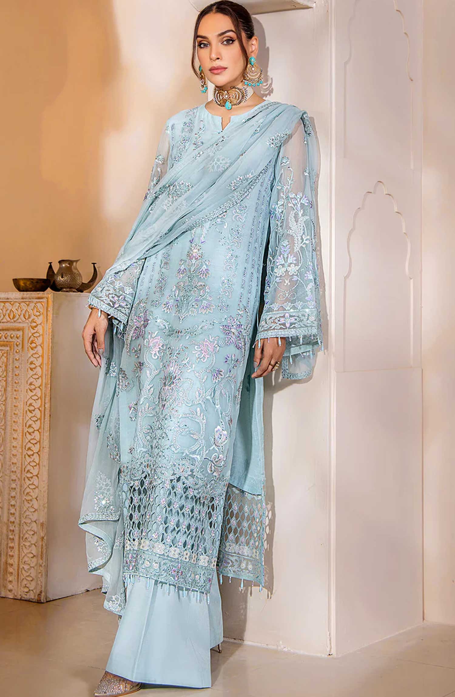 Lamisah Luxury Chiffon Unstitched Collection By Lavish Premium - Euphoric