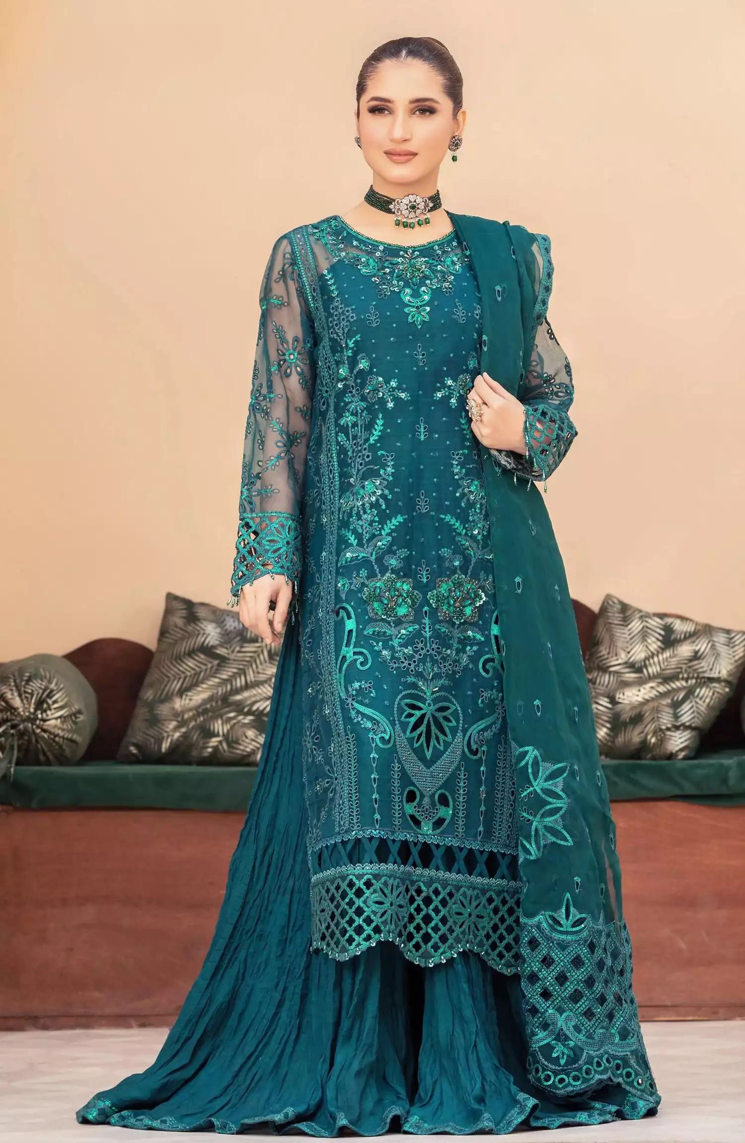 Tehzeeb Luxury Formal Collection By Diara Couture - FALAH - POST-01-01