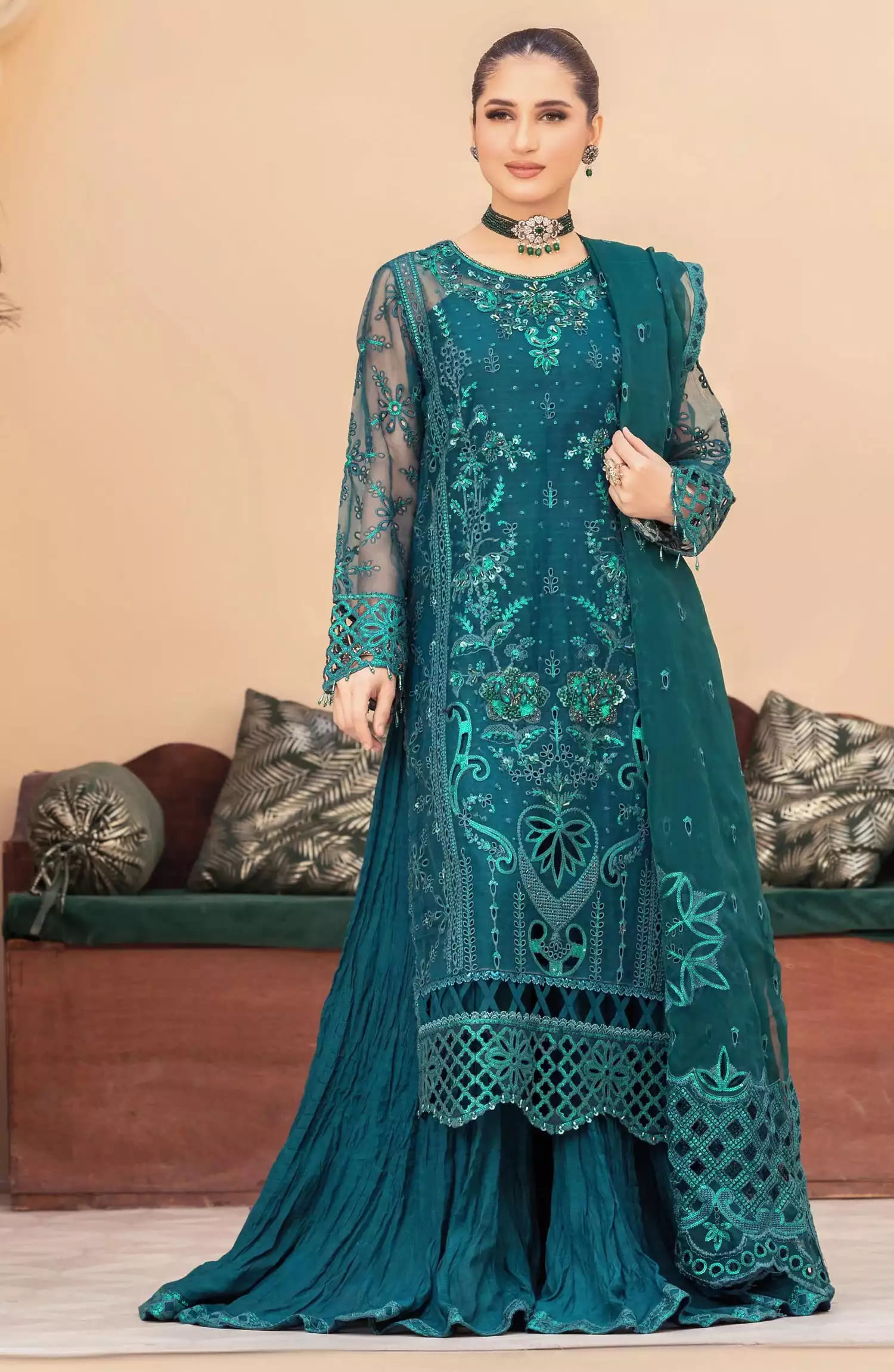 Tehzeeb Luxury Formal Collection By Diara Couture - FALAH - POST-01-01