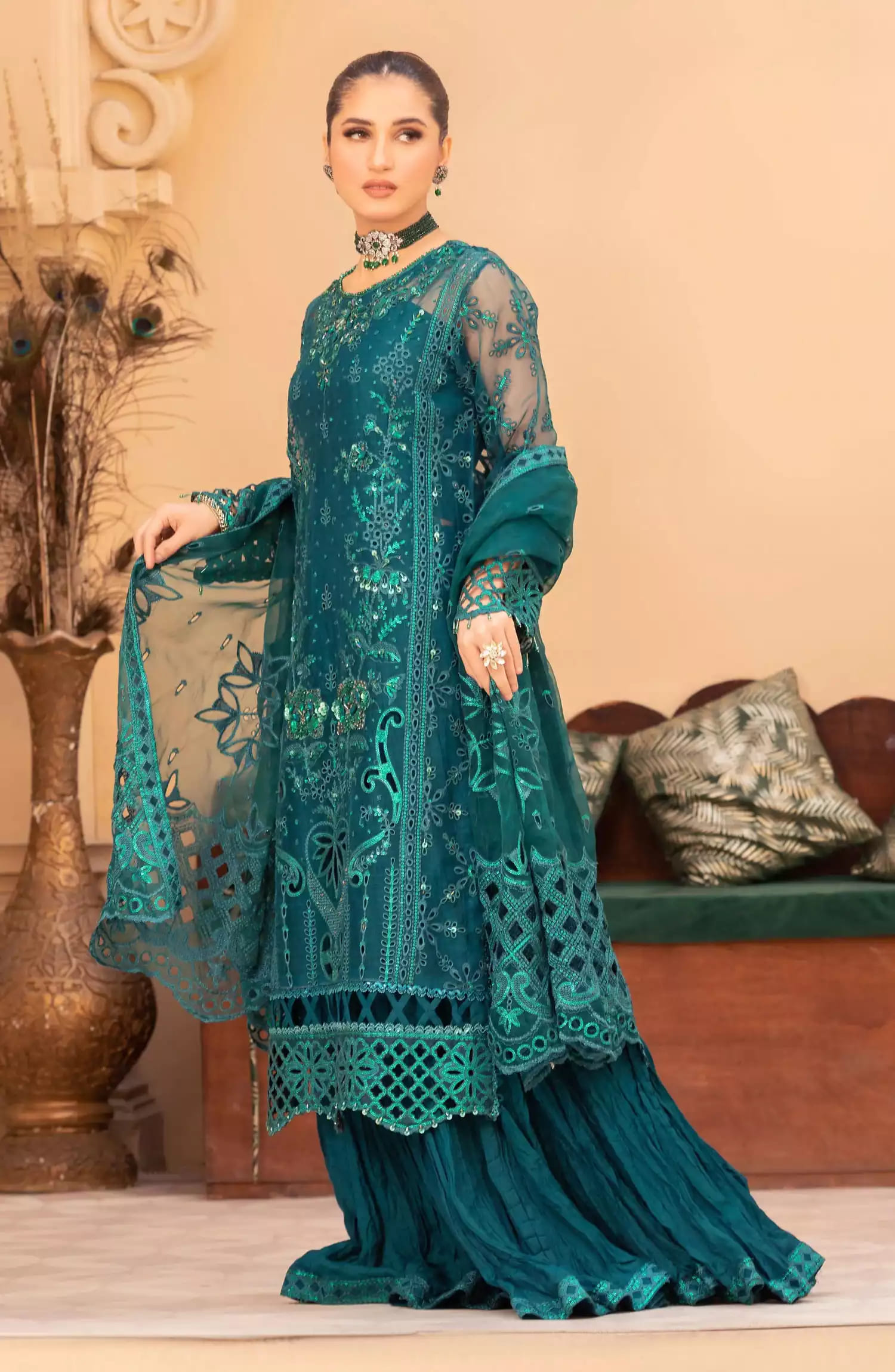 Tehzeeb Luxury Formal Collection By Diara Couture - FALAH - POST-01-01