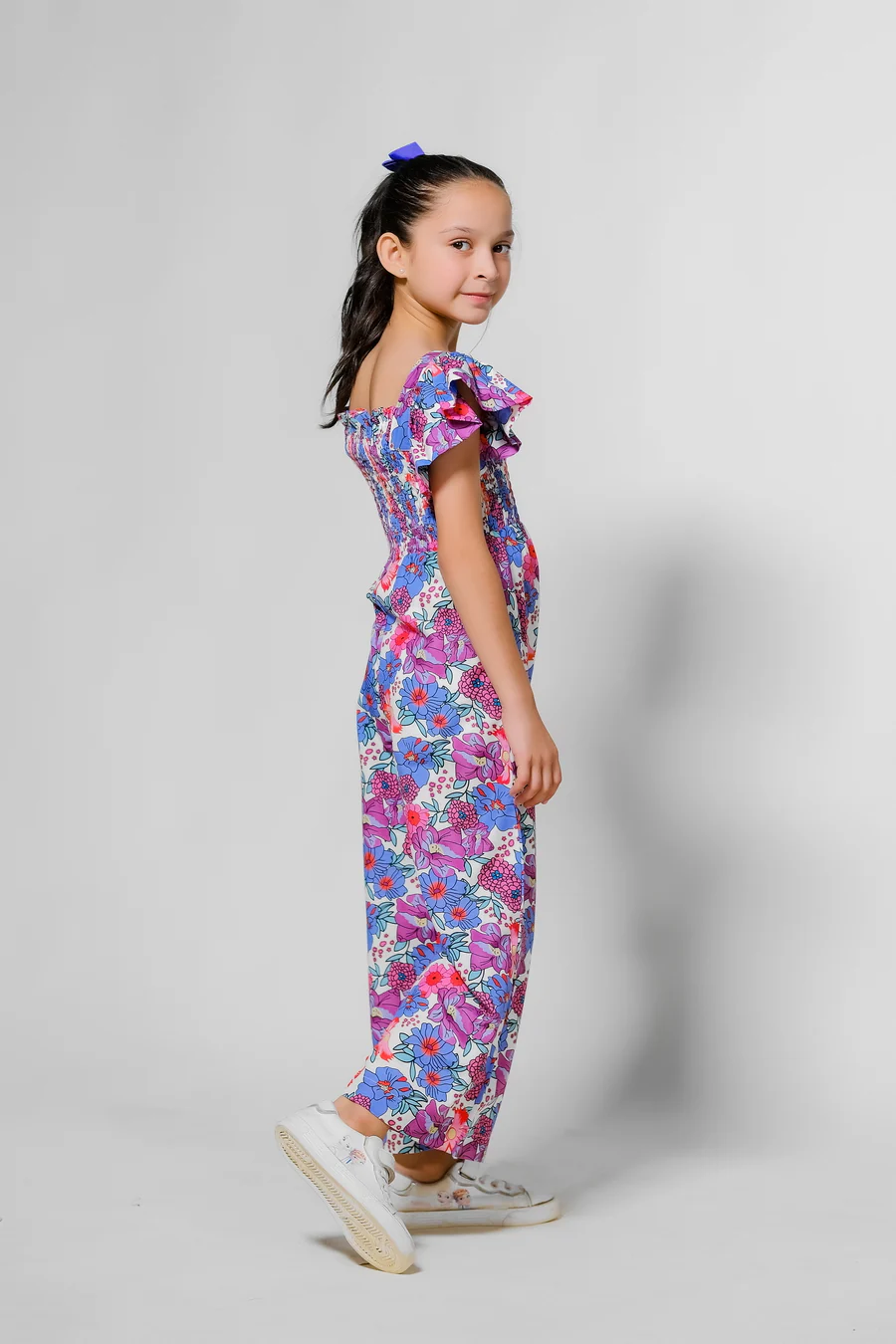 Kids 1 pc ready to wear - Floral Fantasy Jumpsuit