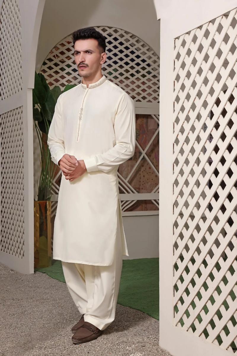 TGM Shalwar Kameez Frost Cream