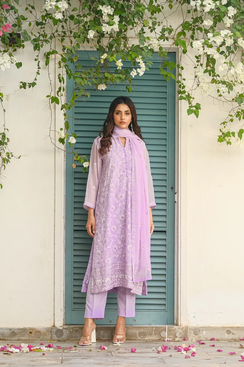 Lavender Dream - 3-Piece Luxury Chiffon