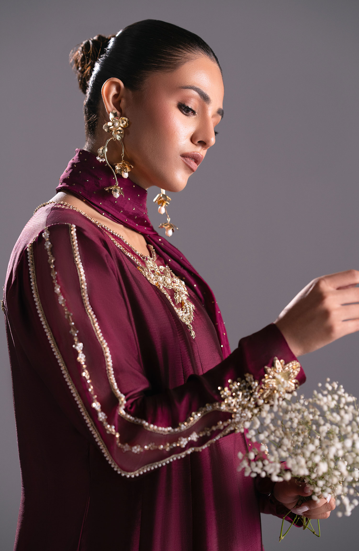 Mehak Yaqoob Enchante The Luxe Edit Collection - Garnet