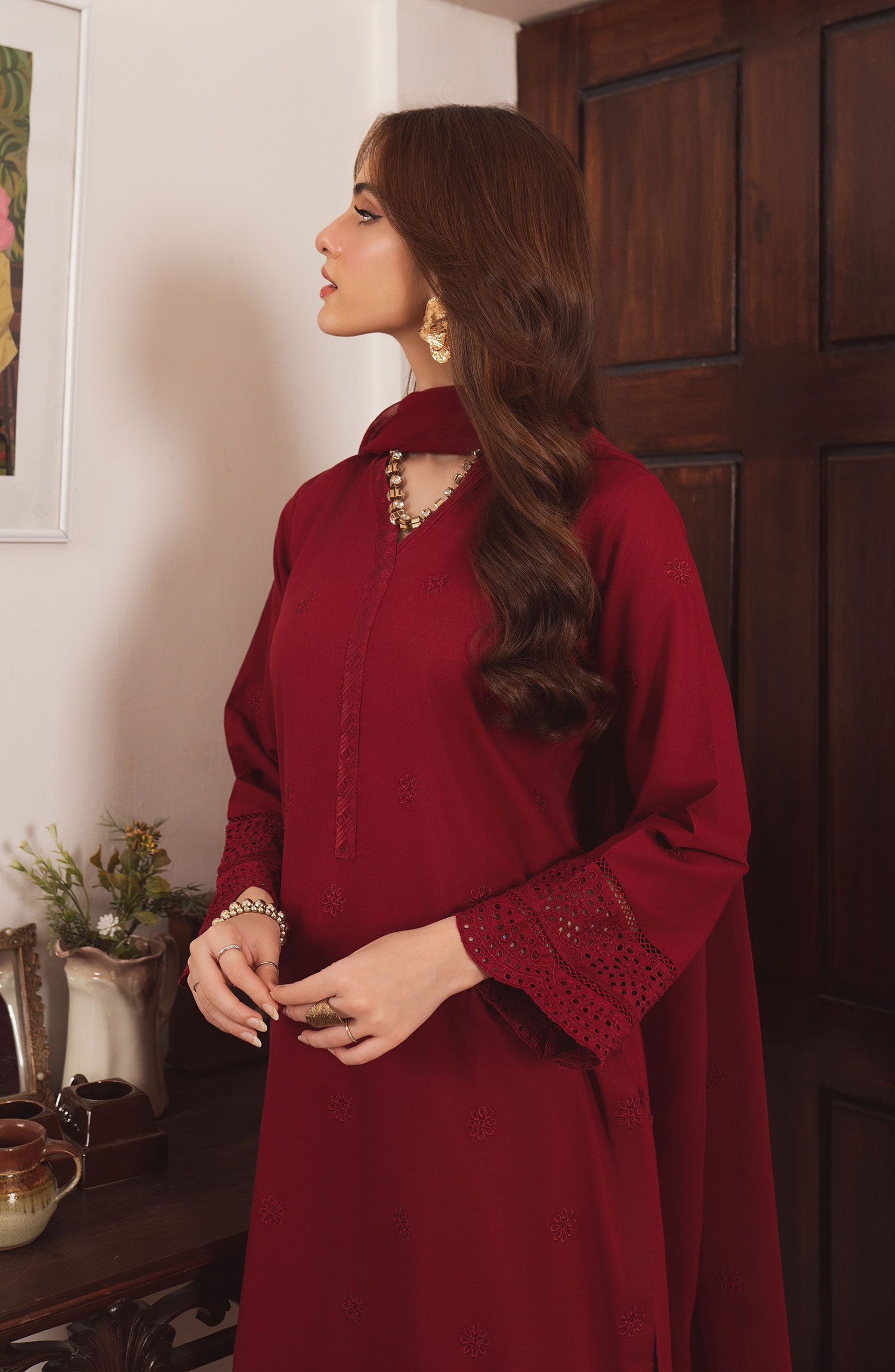 Al-Harir Mommy n Me Pret Collection - Geet (Maroon