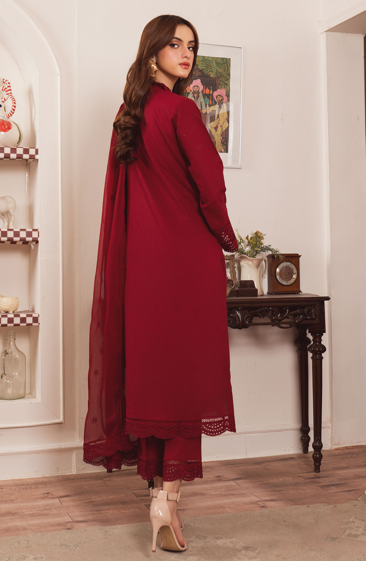 Al-Harir Mommy n Me Pret Collection - Geet (Maroon