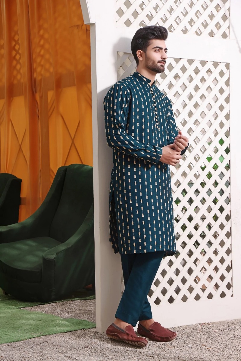 TGM Shalwar Kameez Green Shank