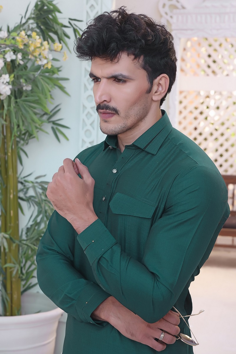 Green Willow TGM Kameez Shalwar Suit Eid Collection