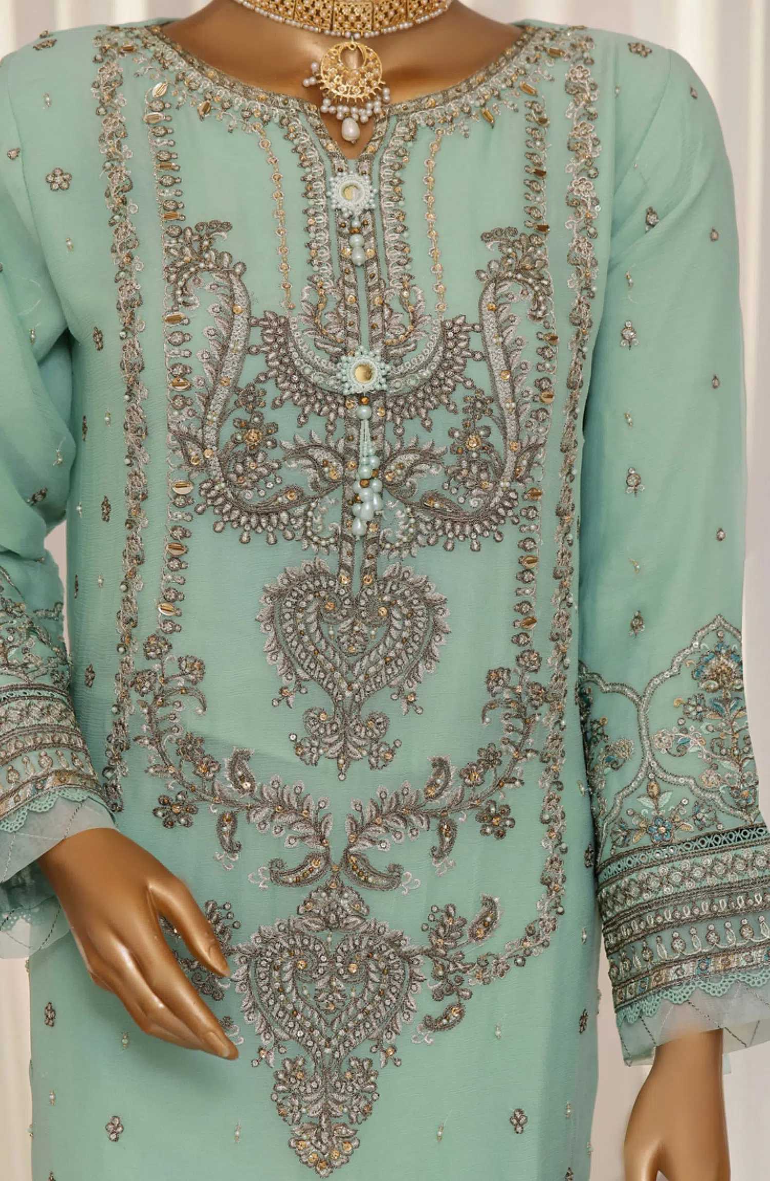 HZ RTW Fasane Chiffon Collection Vol 05 - HZK-172-AQUA