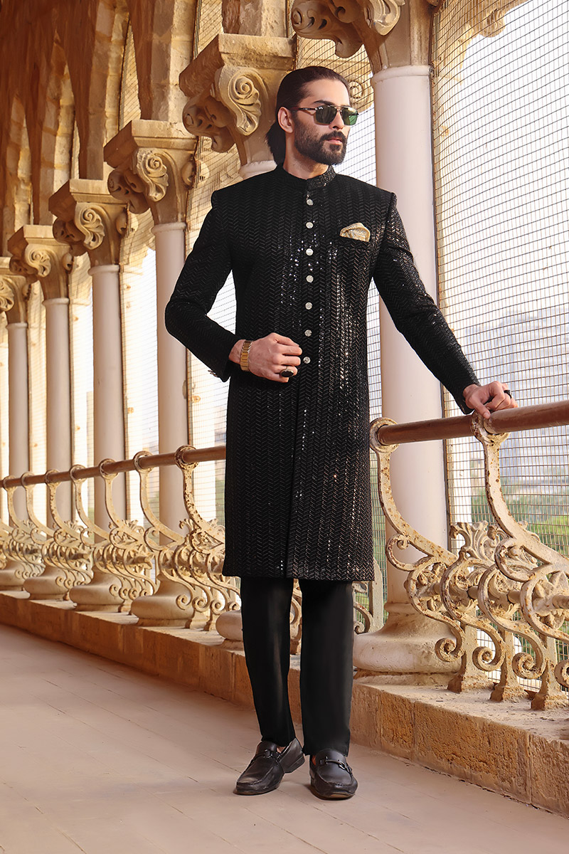 TGM Sherwani Collection - Inkwell Elegance