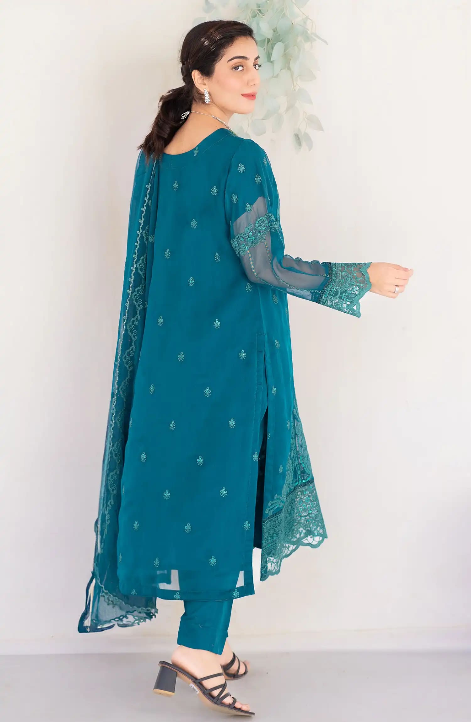 Roop Rang Stitched Collection By AL Harir Apparel-Irha Green