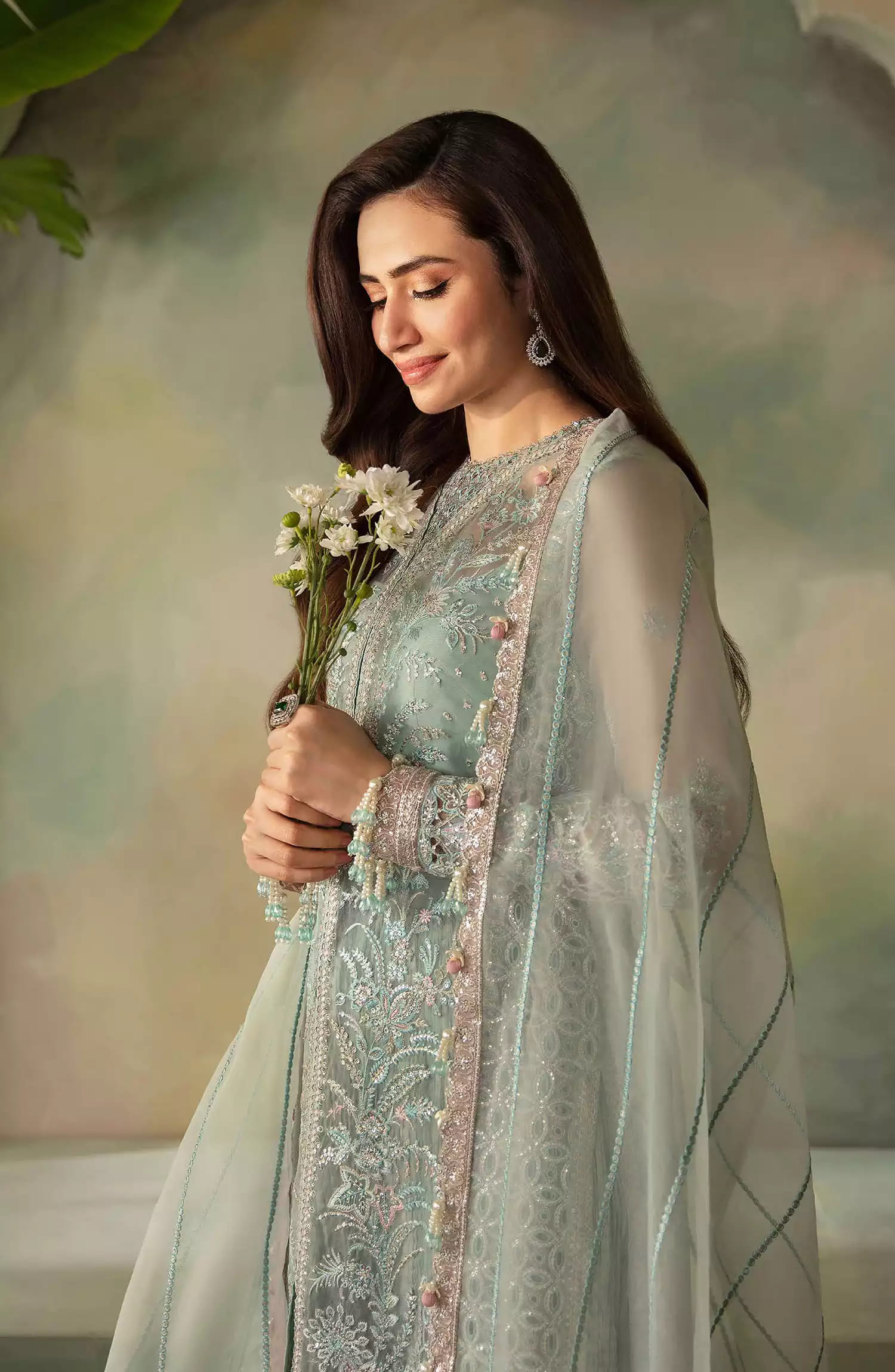 Saad Shaikh Elena Wedding Unstitched Formals Collection - Iris Unstitched