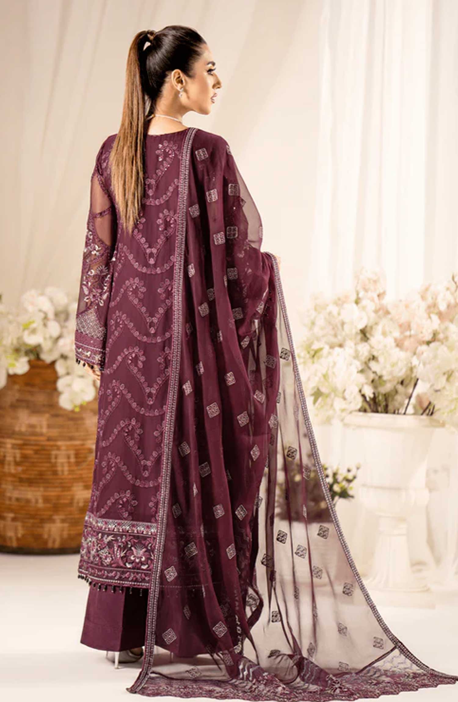 Lamisah Luxury Chiffon Unstitched Collection By Lavish Premium - Jungle Charm