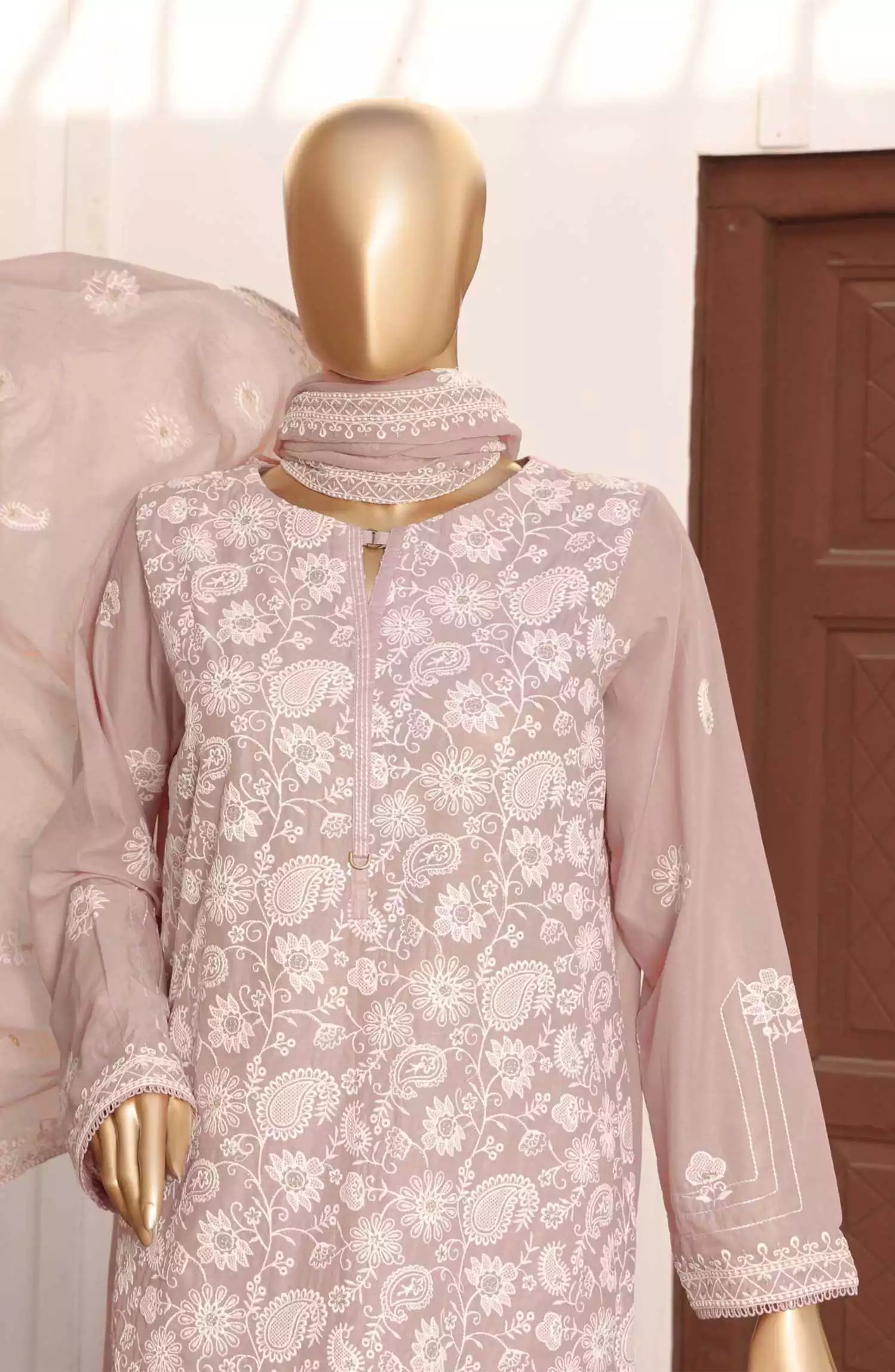 HZ Lucknowi Chikankari Embroidered Collection - LCE-10