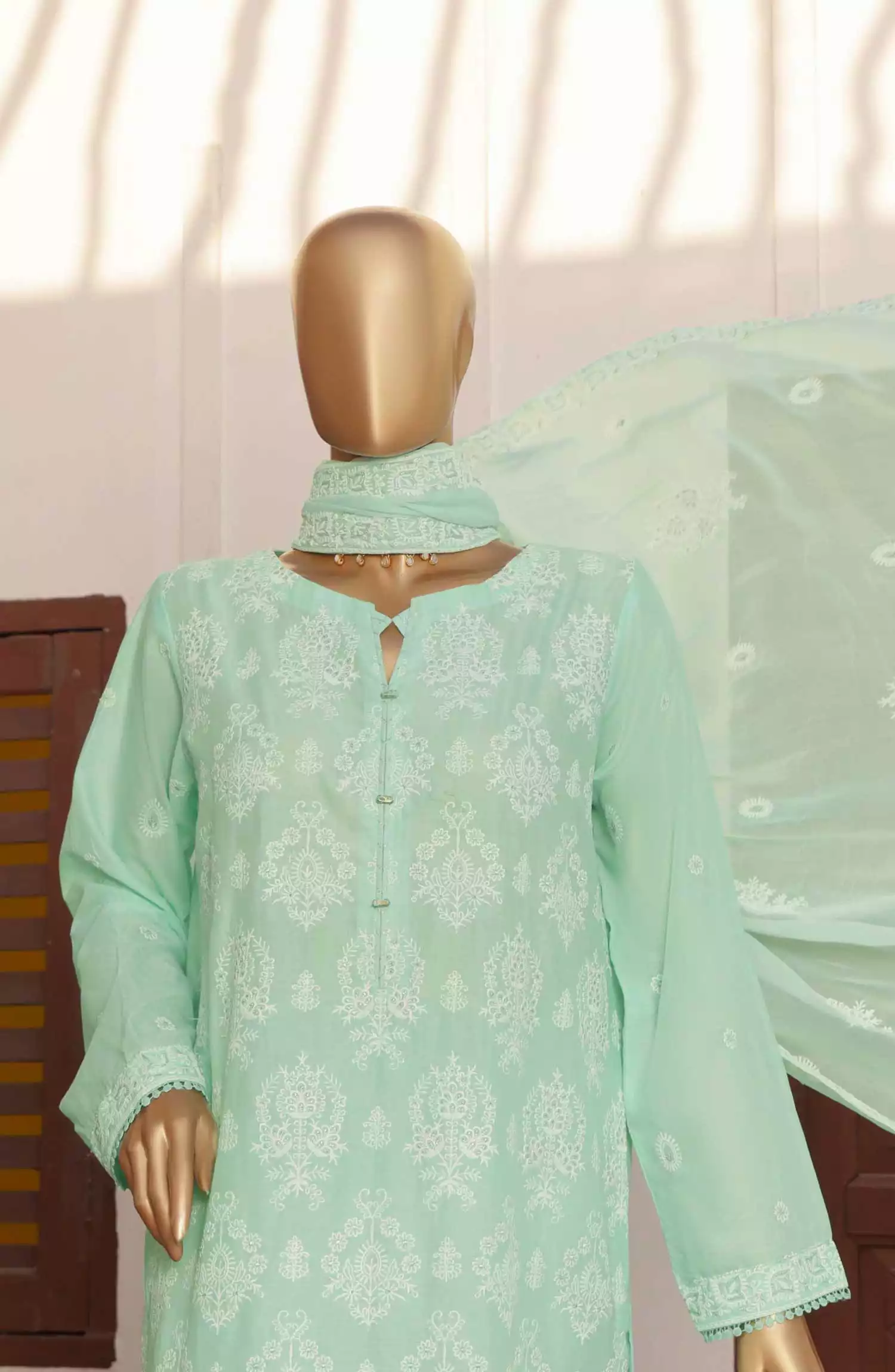 HZ Lucknowi Chikankari Embroidered Collection - LCE-11