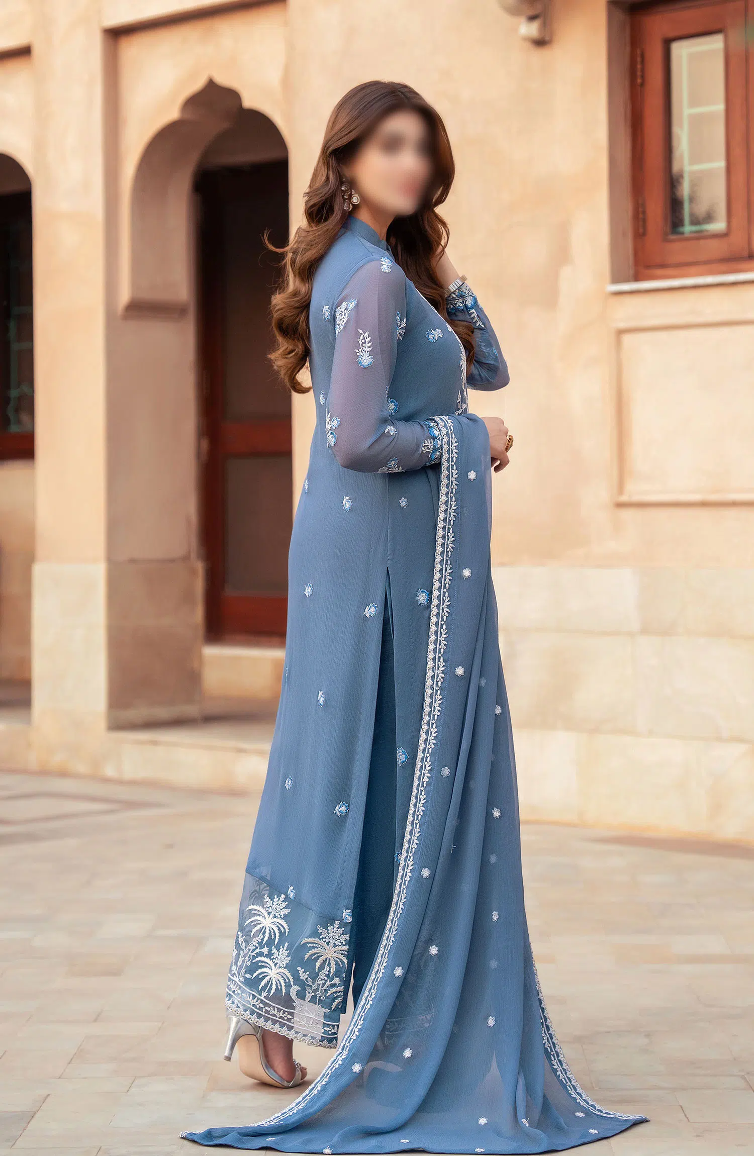 Merakish Unstitched Luxury Chiffon Formal Collection 2024 - LINA