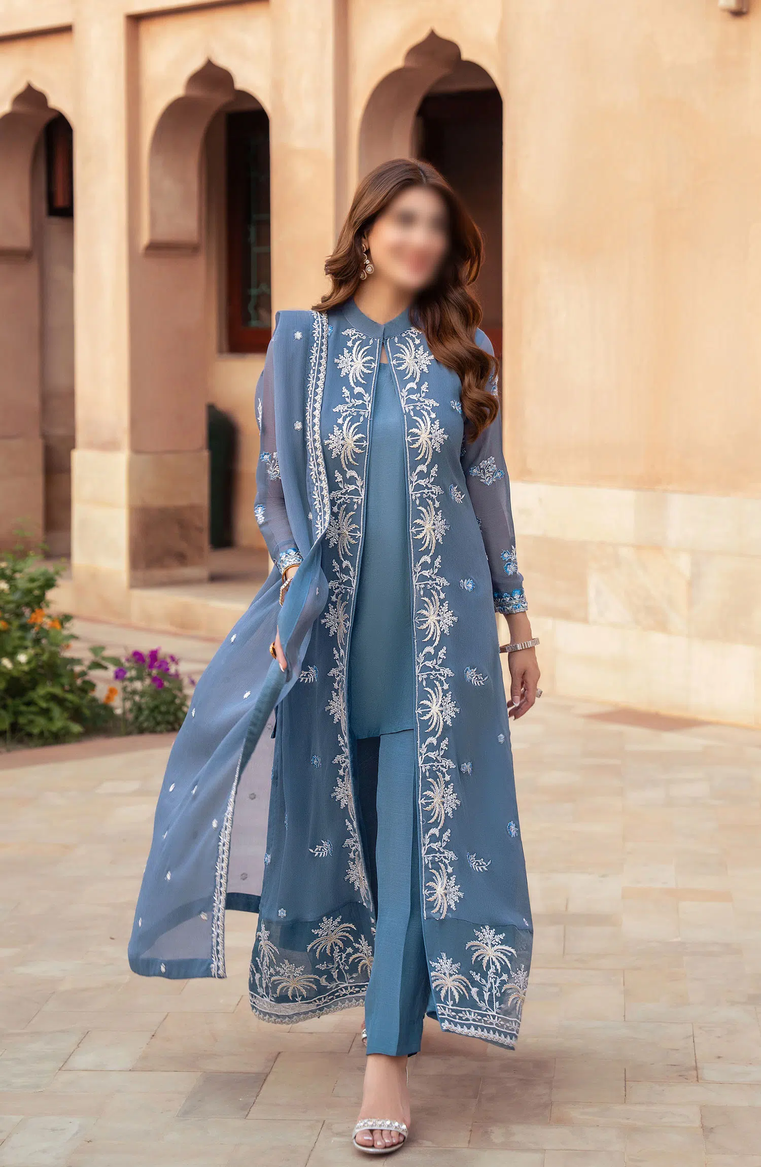 Merakish Unstitched Luxury Chiffon Formal Collection 2024 - LINA